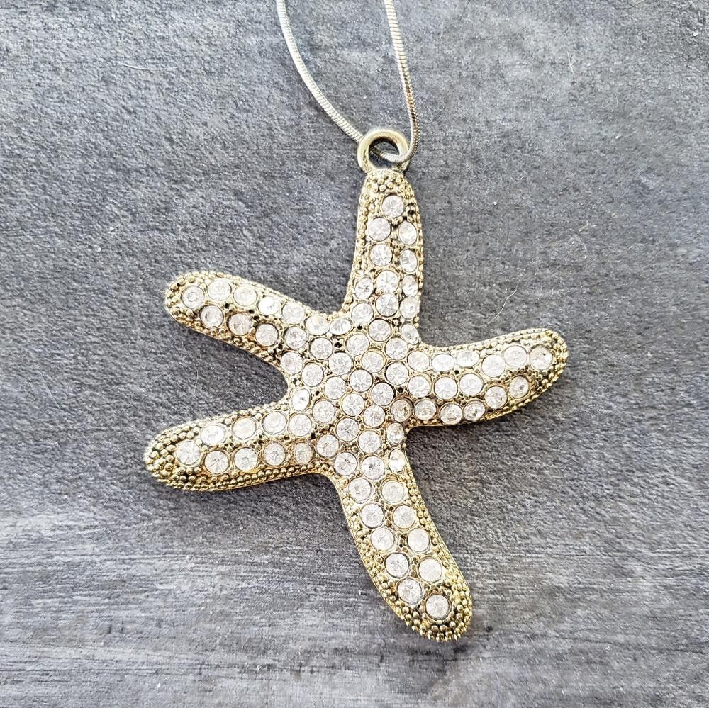 Designer Gold Diamond Starfish Choker Size ONE SIZE - 3 Thumbnail