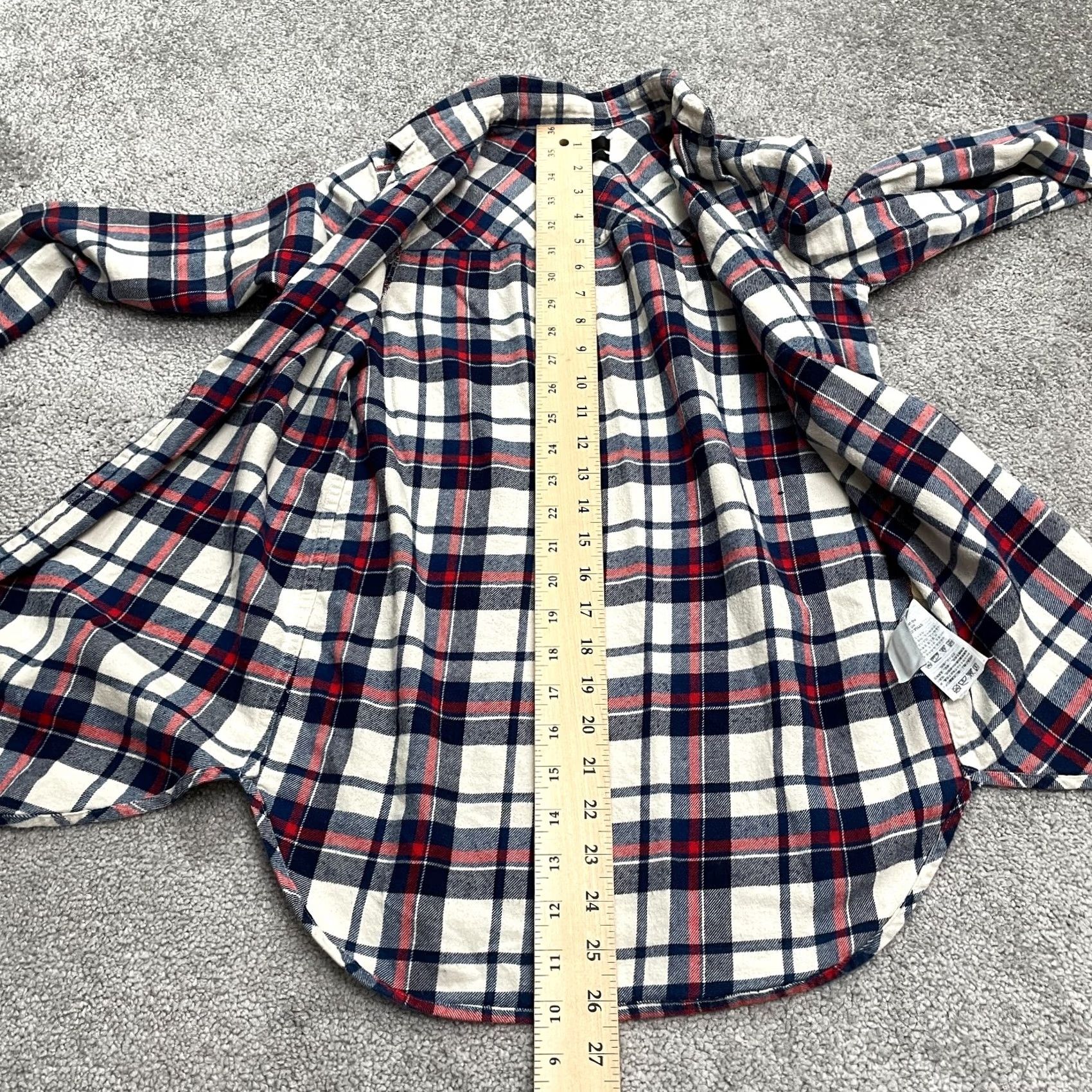 J.Crew J.CREW Button-Up Shirt Womens 00 Boy Fit Plaid Flannel Cotton Multicolor Casual Shirt Size XXS / US 00 / IT 34 - 6 Thumbnail