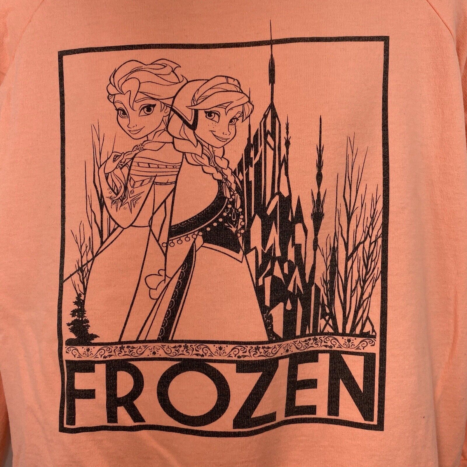 Disney Disney Frozen Anna Elsa Crewneck Fleece Pullover Sweatshirt Size L / US 10 / IT 46 - 2 Thumbnail