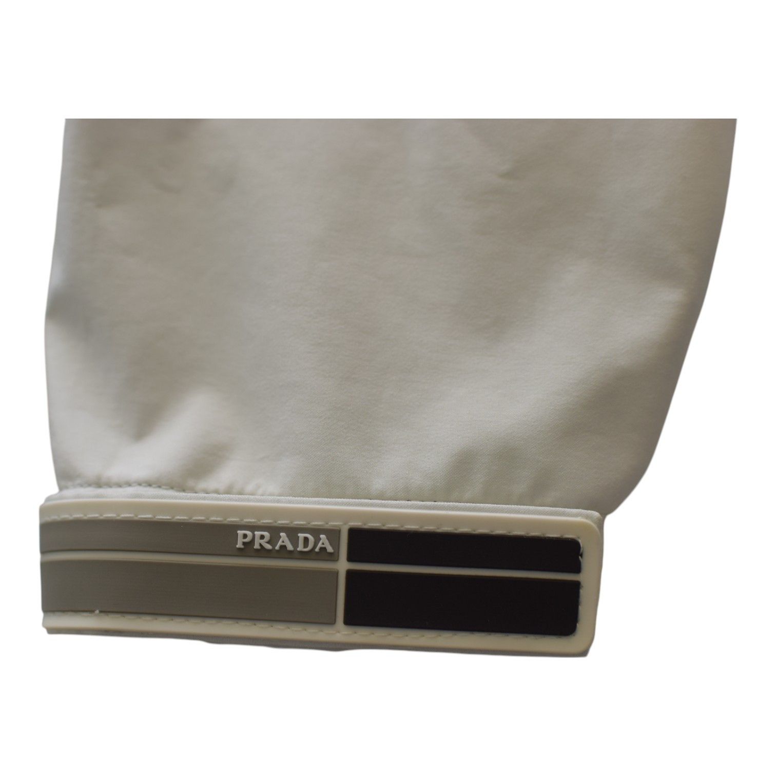 Prada PRADA light gray printed raincoat windbreaker hooded size 44 Size M / US 6-8 / IT 42-44 - 9 Thumbnail