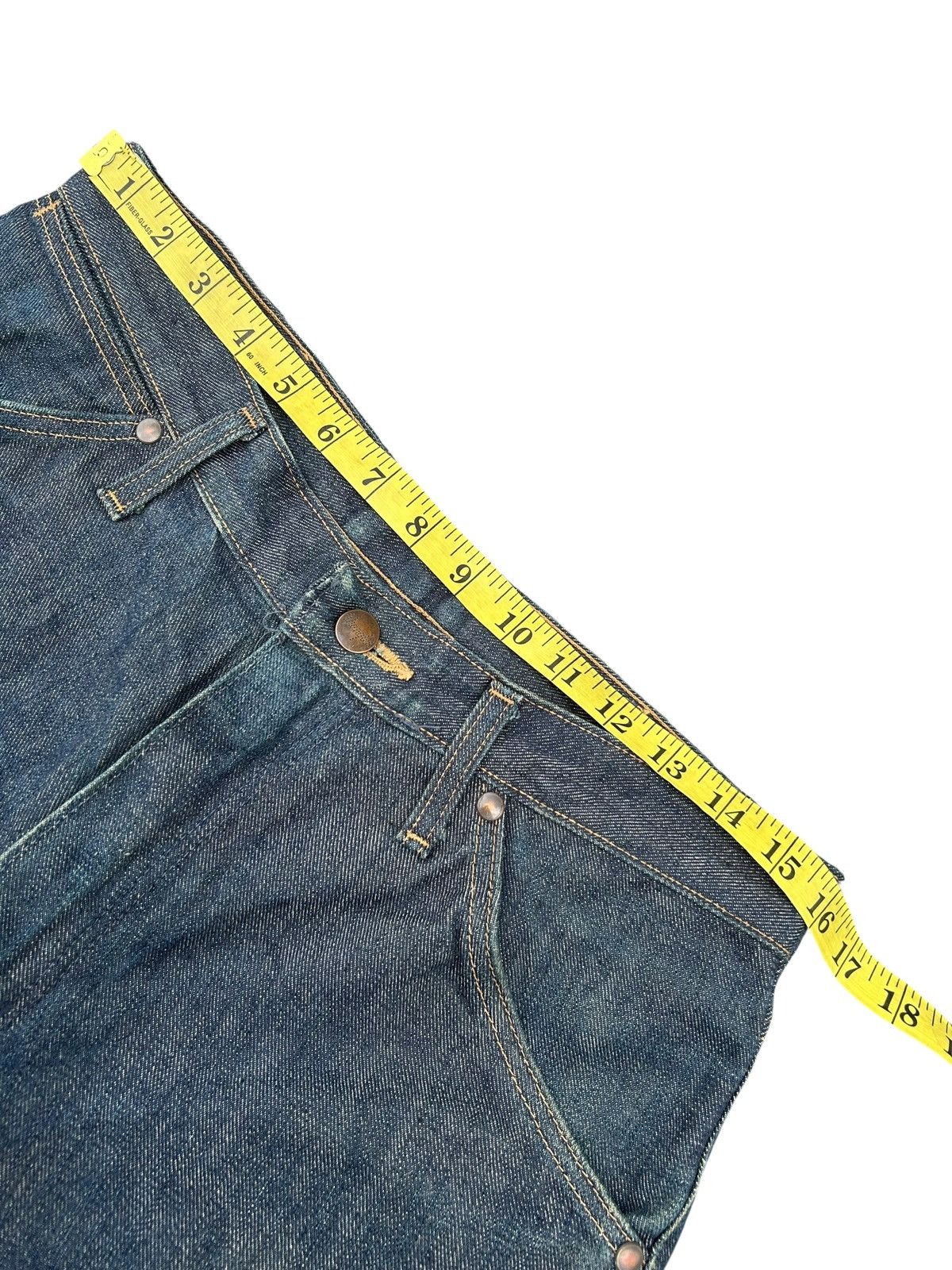 Kapital VINTAGE WRANGLER BLUE BELL SELVEDGE BAGGY SHORT DENIM JEANS Size US 32 / EU 48 - 8 Thumbnail