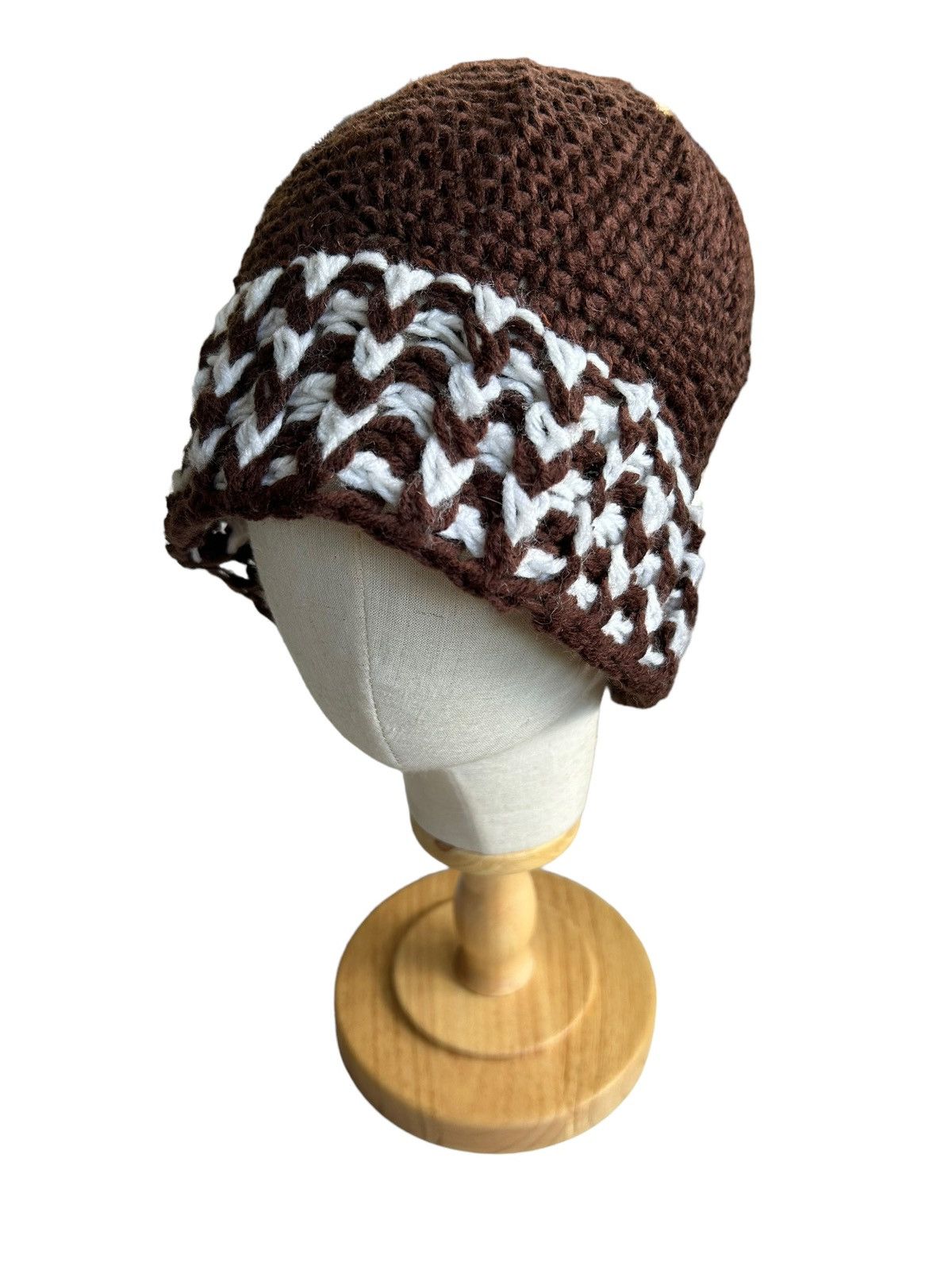 Japanese Brand Crochet Knitted Bucket Hats Size ONE SIZE - 1 Thumbnail