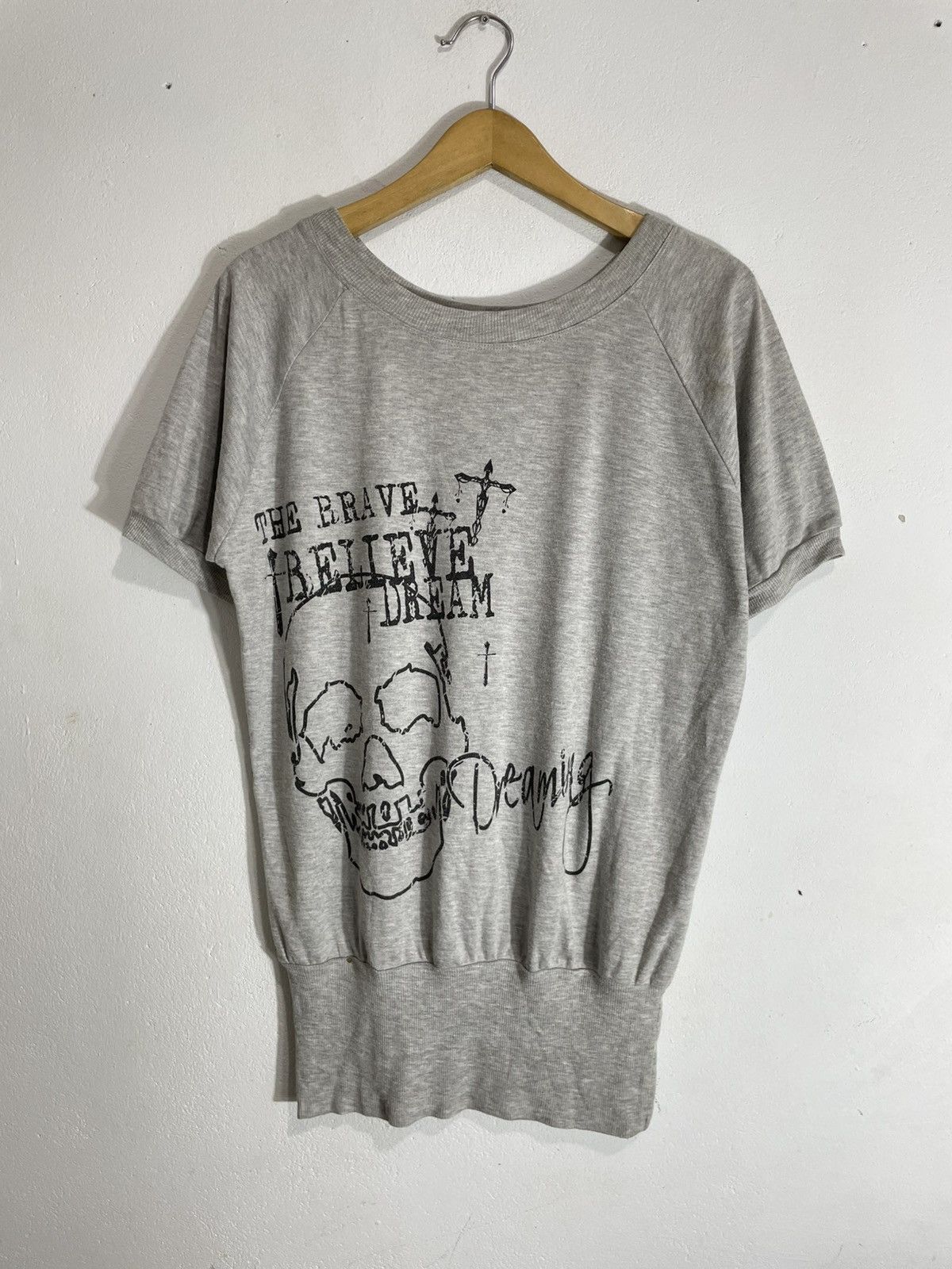 CRAZY POEM CROSS SKULL SWEATSHIRT IFSIXWASNINE LGB STYLE
