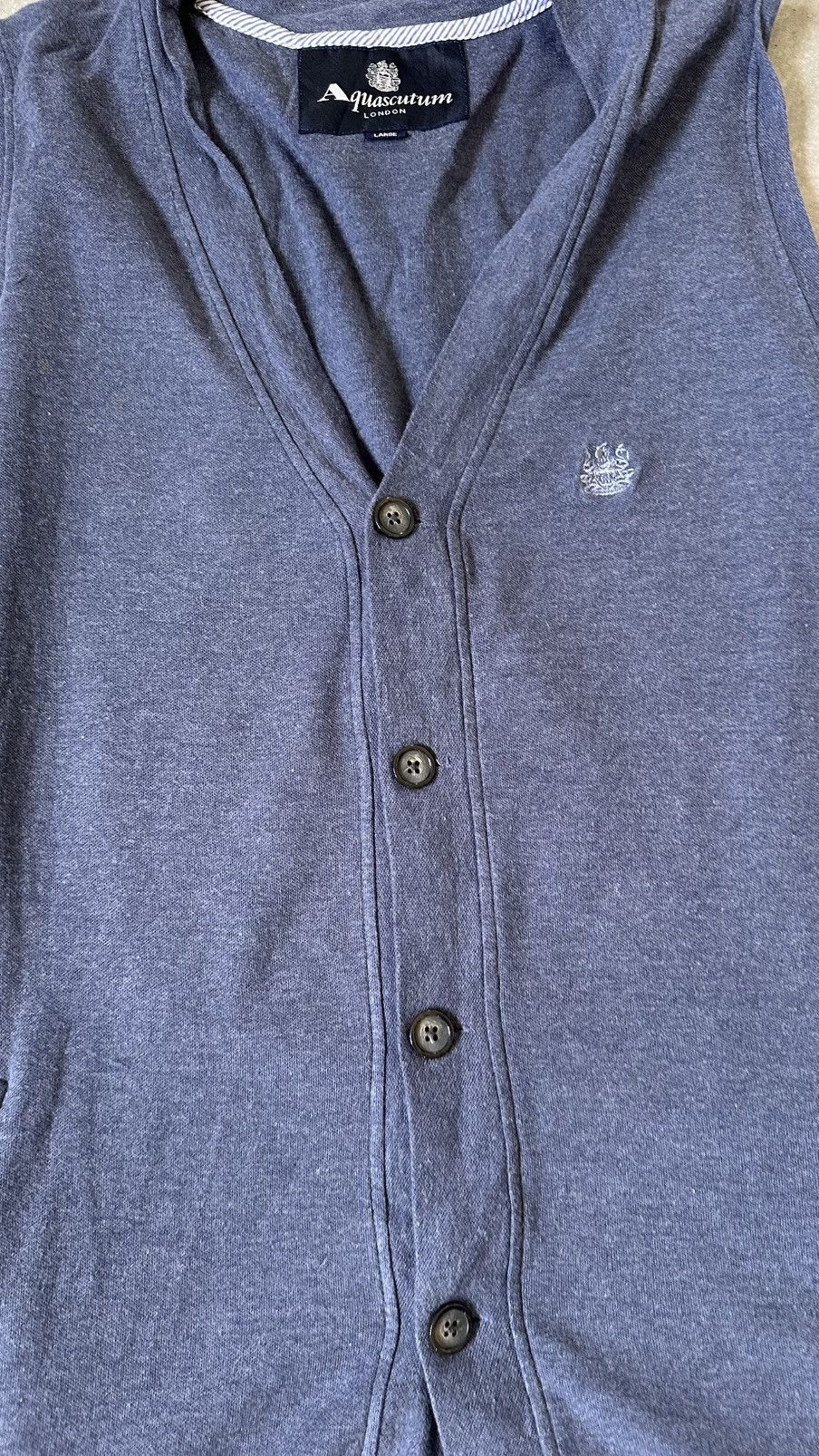 Aquascutum VINTAGE AQUASCUTUM COTTON VEST Size US L / EU 52-54 / 3 - 4 Thumbnail
