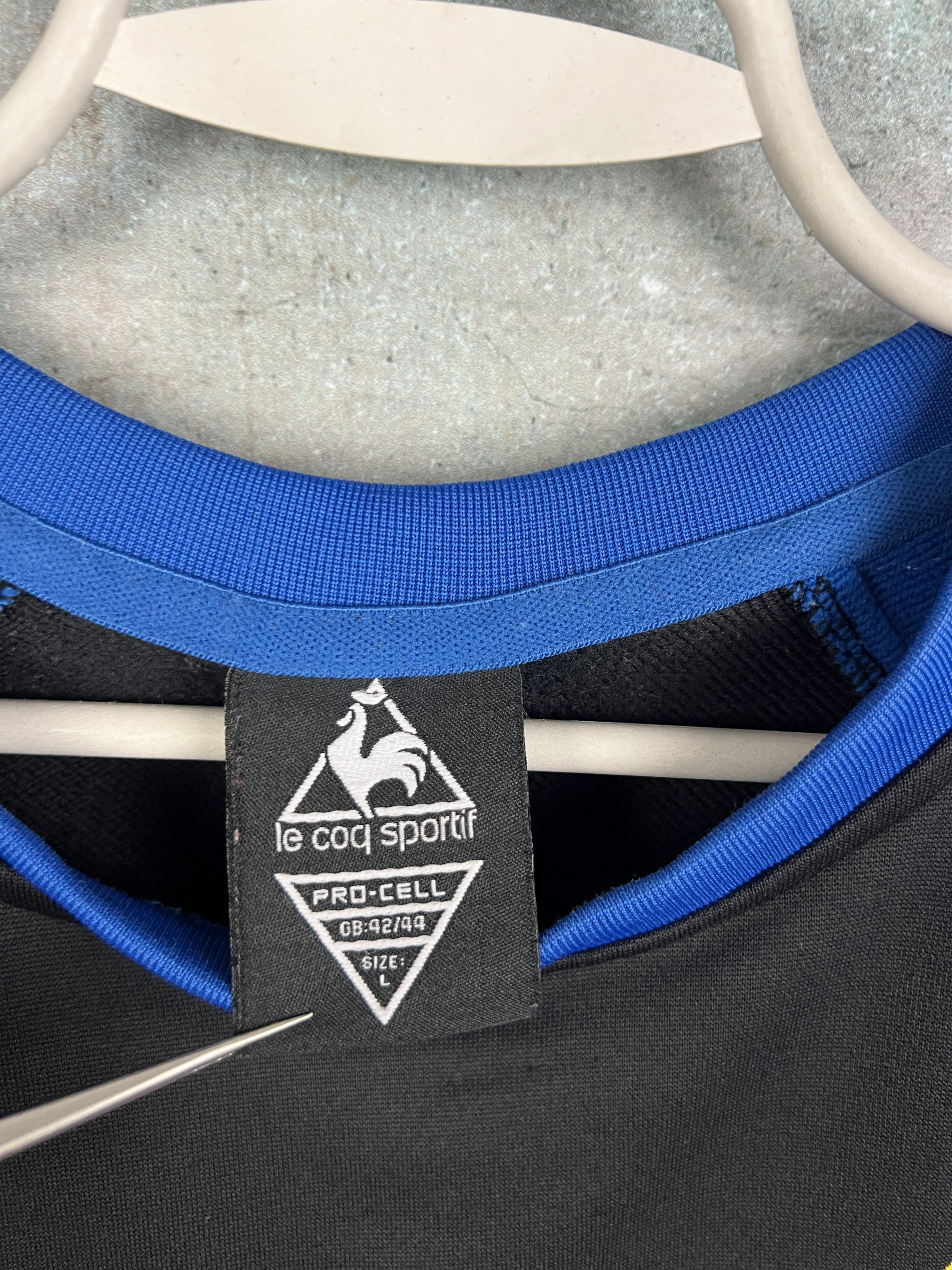 Le Coq Sportif Vintage Everton Football Sweatshirt Soccer Crewneck Track Size US L / EU 52-54 / 3 - 8 Thumbnail