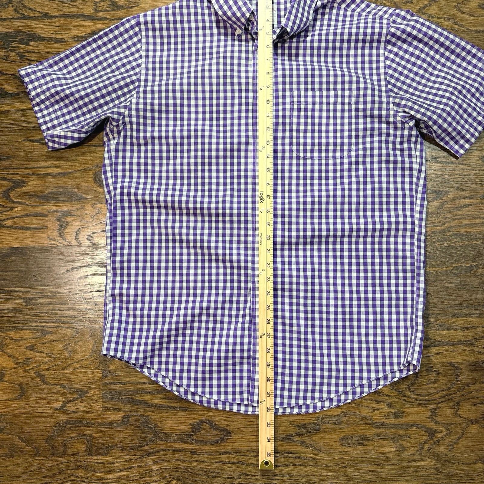 Brooks Brothers Brooks Brothers Gingham Short Sleeve Shirt M Supima Cotton Size US M / EU 48-50 / 2 - 3 Thumbnail