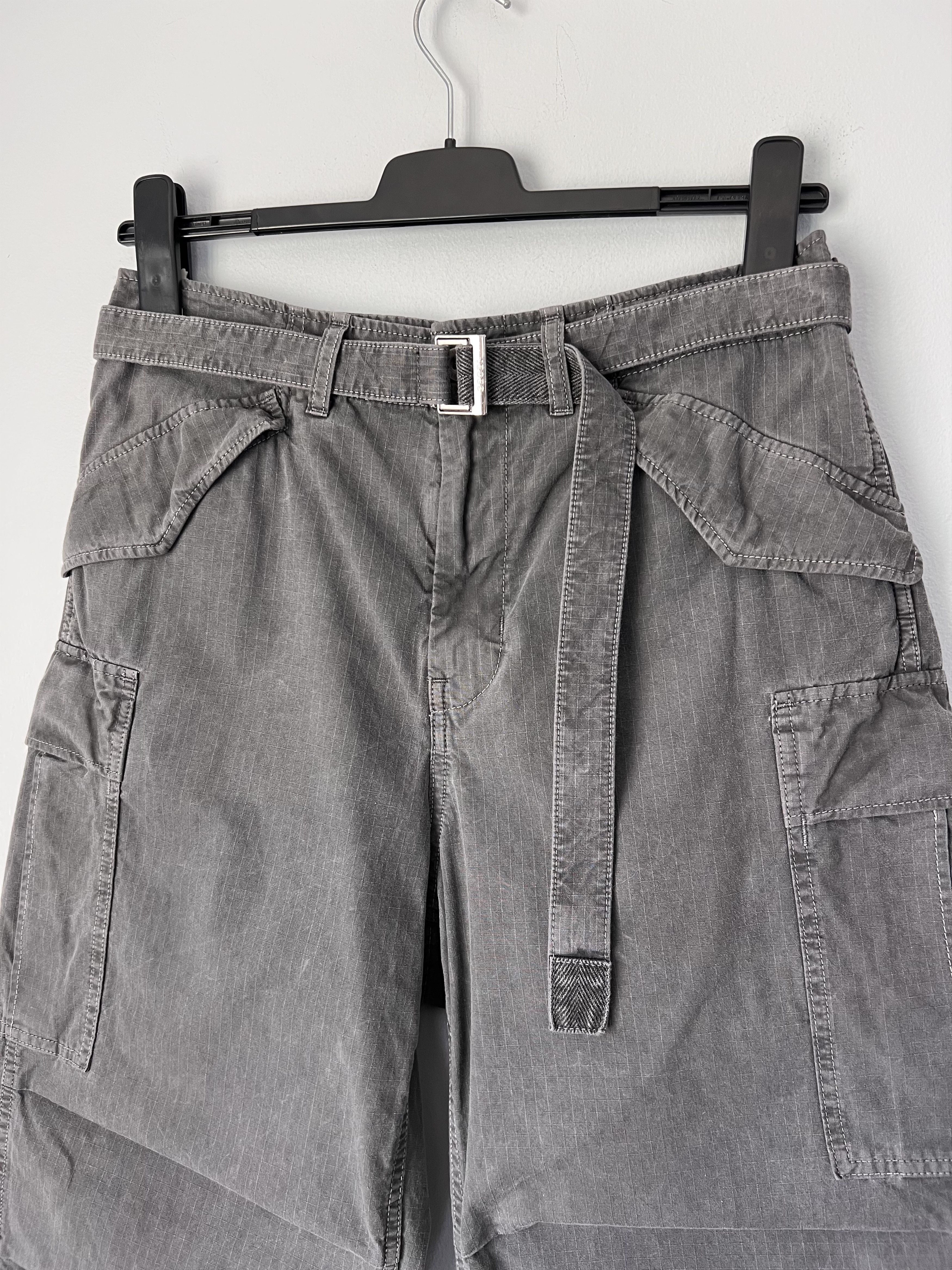 Sacai Sacai Garment Dyed Nylon Twill Cargo Pants in Grey | Grailed