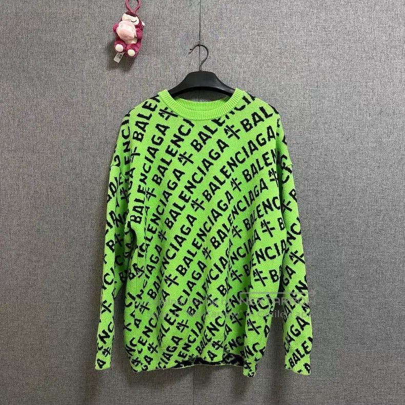 Balenciaga Balenciaga Logo Jacquard Sweater Size US L / EU 52-54 / 3 - 1 Thumbnail