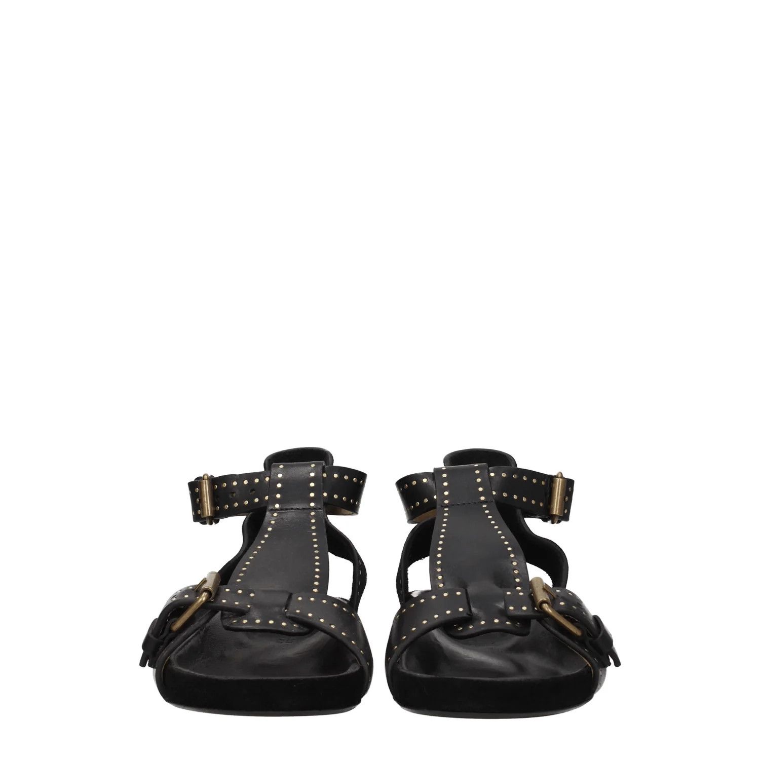 Isabel Marant ob1o1e1124 Leather Sandals in Black Size US 6 / IT 36 - 3 Thumbnail