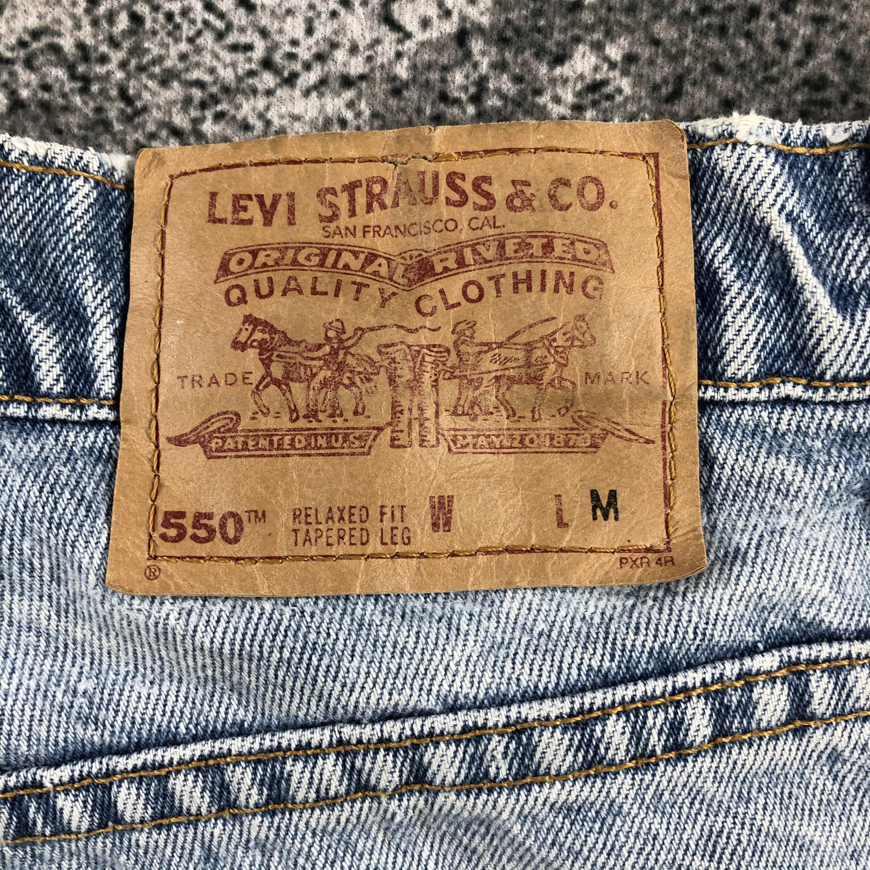 Levi's Vintage 90s Levis 550 Jeans Medium Wash Denim KJ846 Size US 29 - 5 Thumbnail