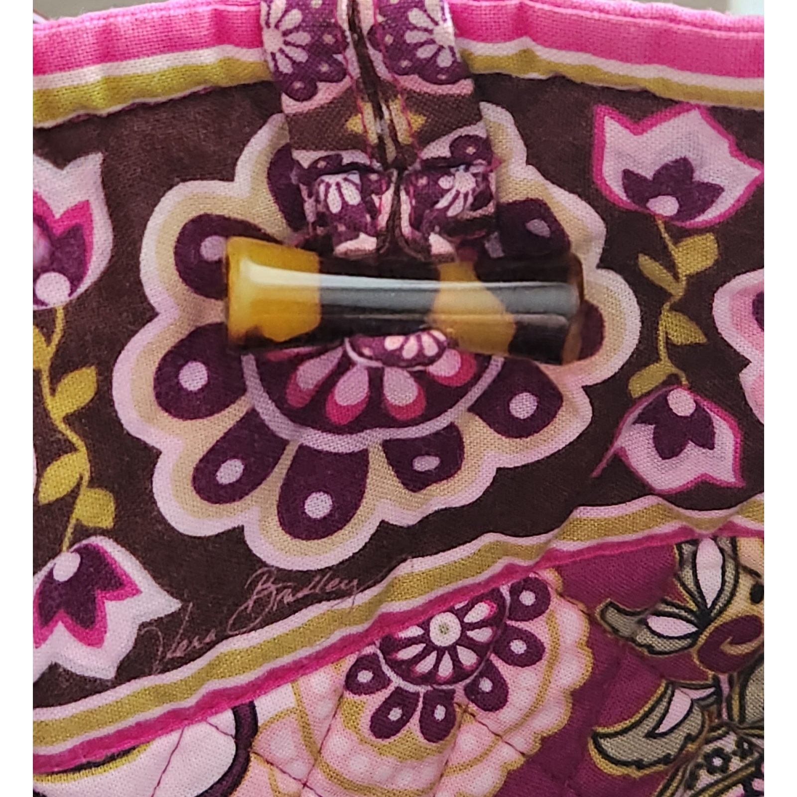 Other Vintage Vera Bradley Pink Purple Floral Purse Size ONE SIZE - 5 Thumbnail