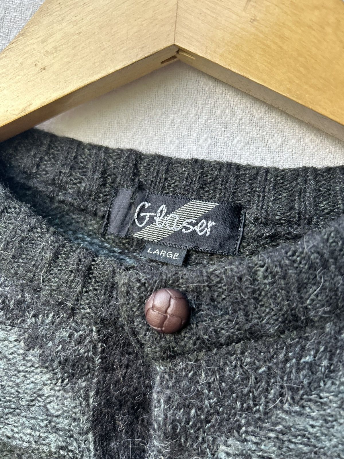 If Six Was Nine × Japanese Brand × Le Grande Bleu (L.G.B.) Glaser Japanese Mohair Grunge Striped Knit Style Size US L / EU 52-54 / 3 - 6 Thumbnail