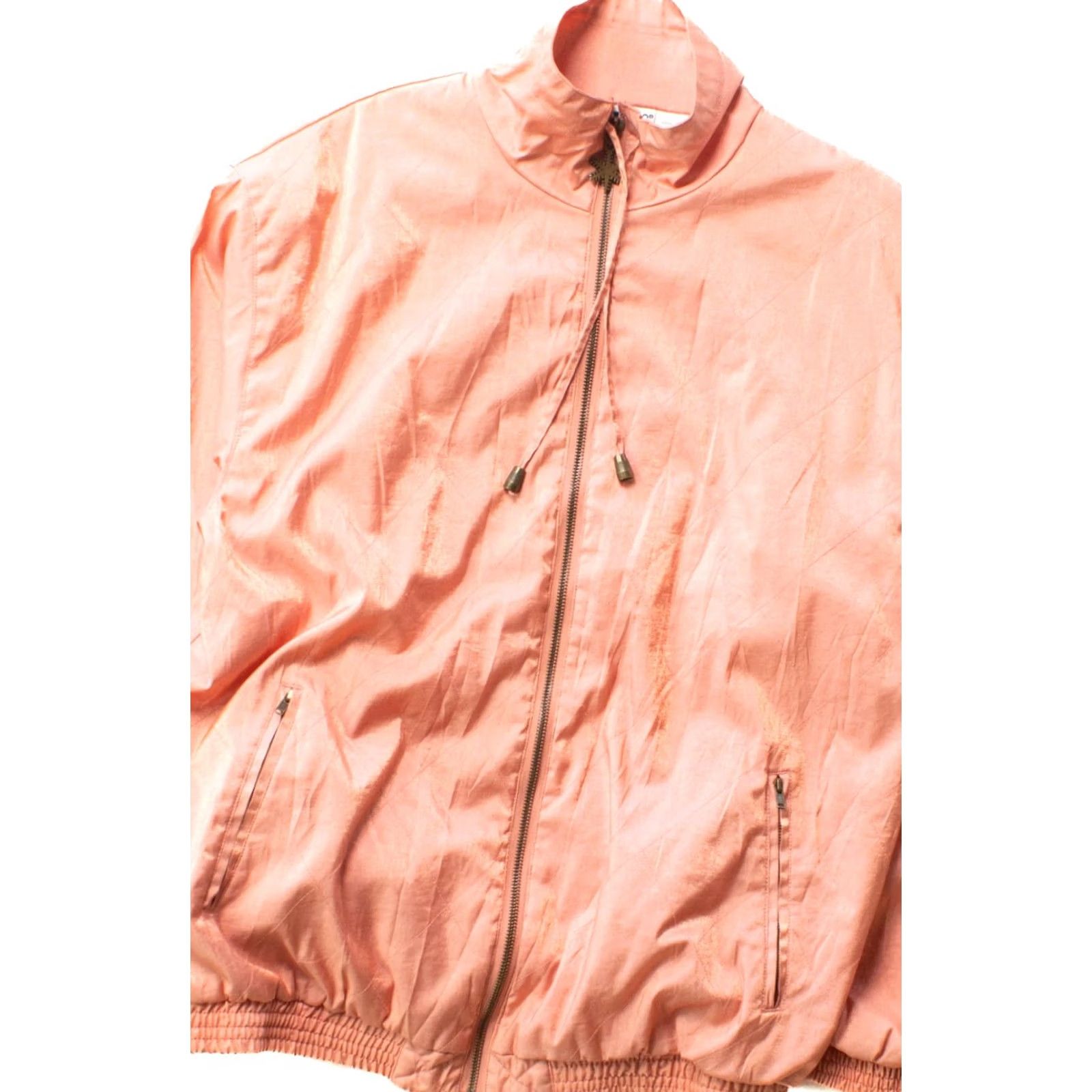 Vintage VINTAGE White Stag Salmon Windbreaker Jacket Medium 90s Retro Outerwear Pink Size US M / EU 48-50 / 2 - 2 Thumbnail