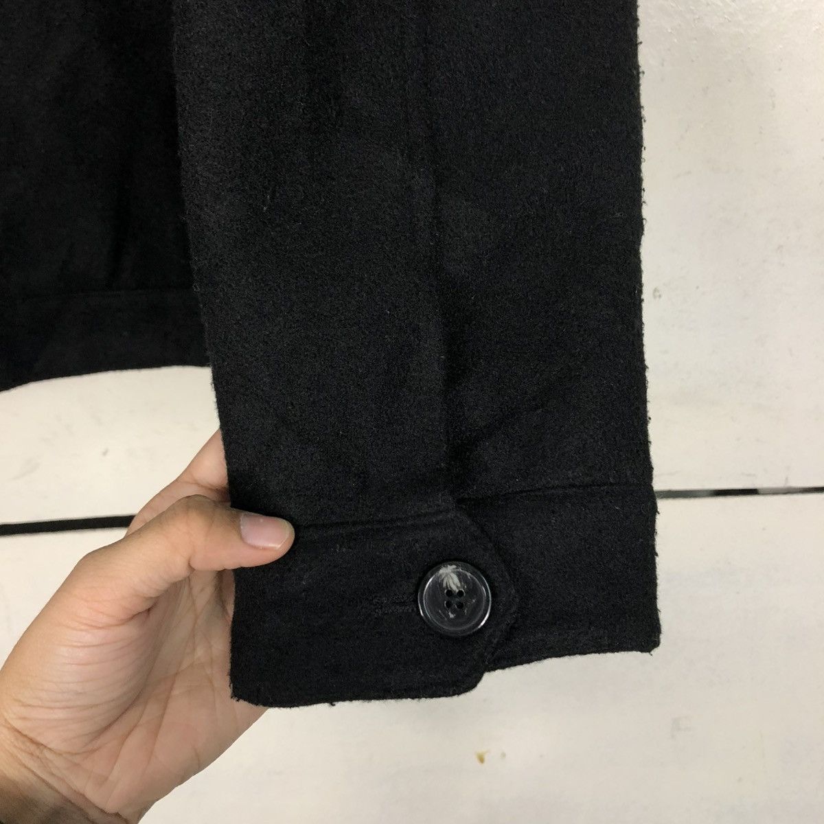 Japanese Brand 🔥VINTAGE WOOL BIKER JACKET BACK NUMBER ISSEY MIYAKE Size US XL / EU 56 / 4 - 17 Thumbnail