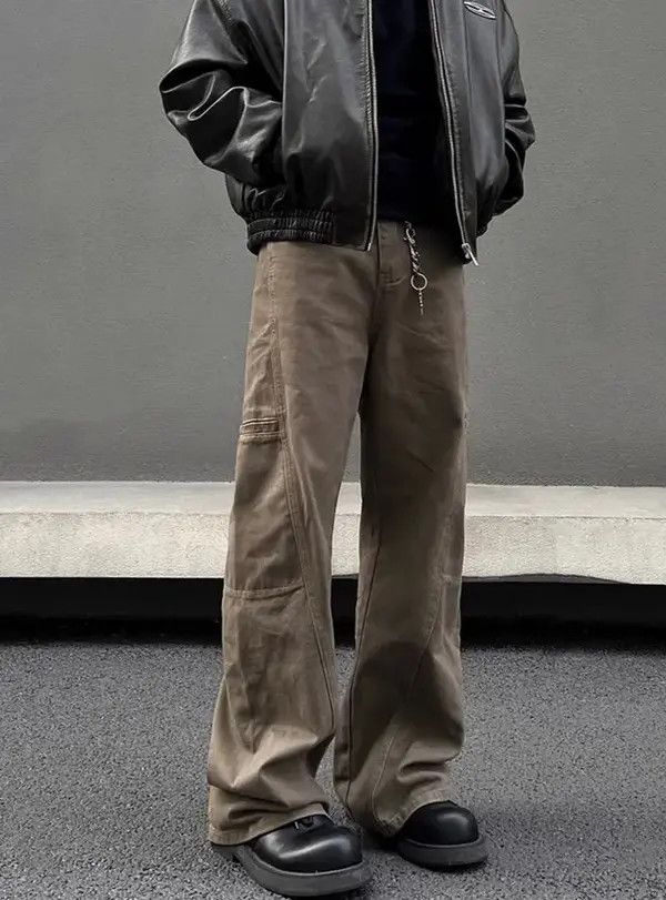 VIBE Y2K Dessert Niche Loose Workwear Jeans Size US 28 / EU 44 - 2 Thumbnail