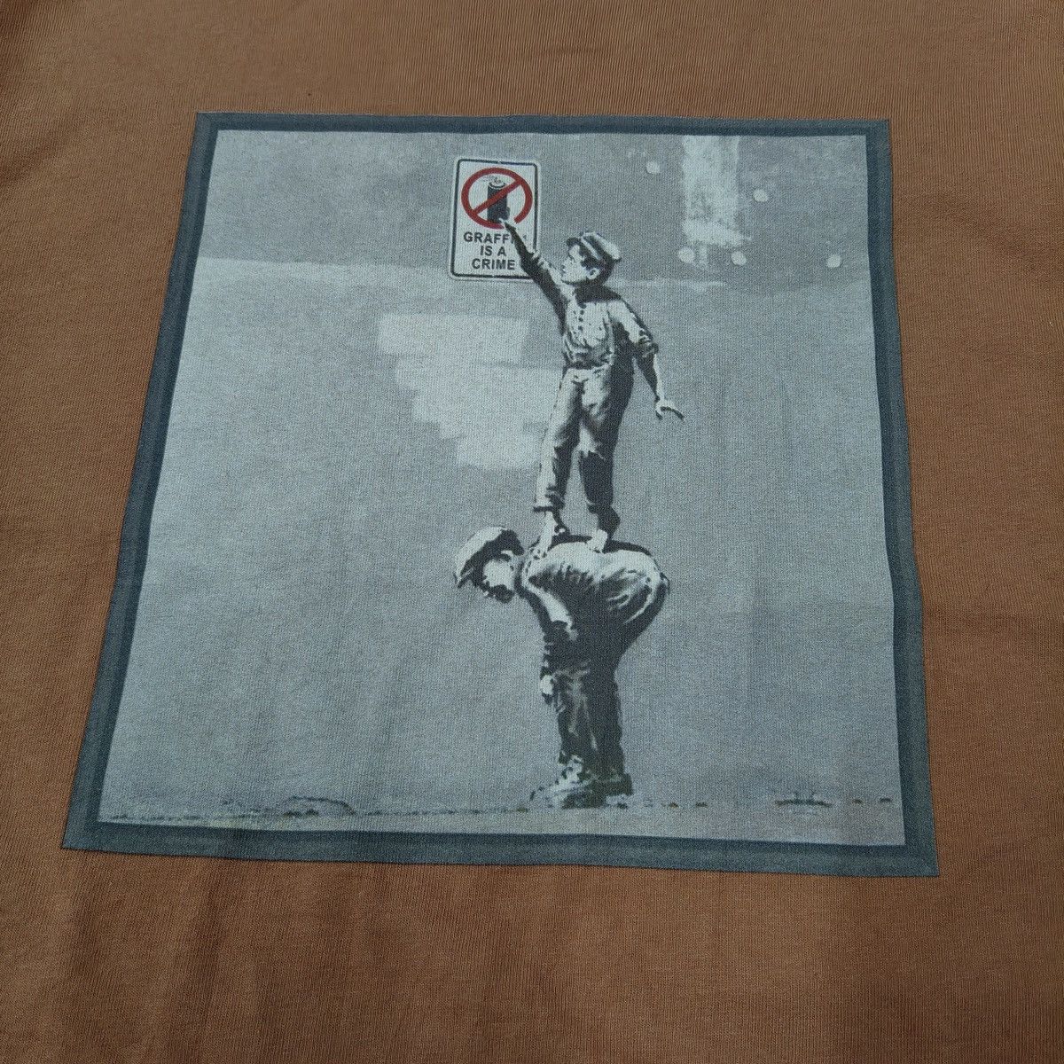 Vintage Vintage BRANDALISED Graffiti is a Crime Tshirt Size US XL / EU 56 / 4 - 7 Thumbnail