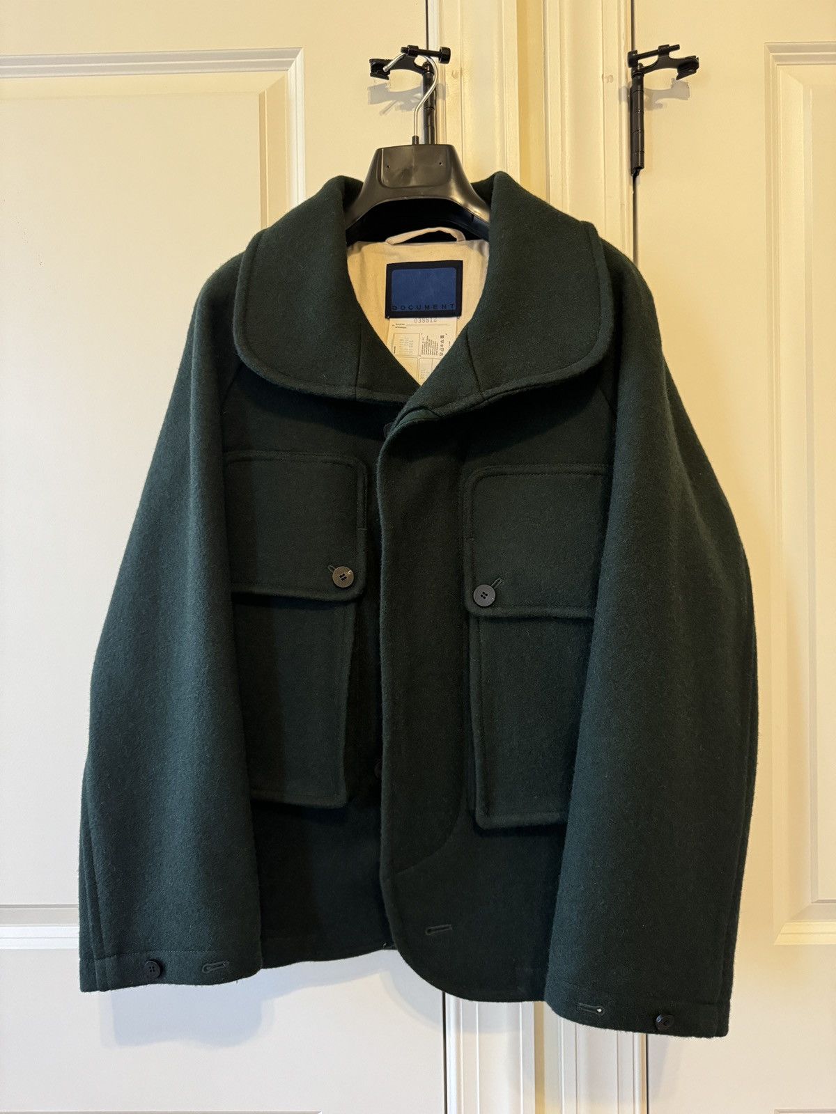 Document Document Coat - Melton Wool, Shawl Collar, Big Pocket Size US S / EU 44-46 / 1 - 6 Thumbnail