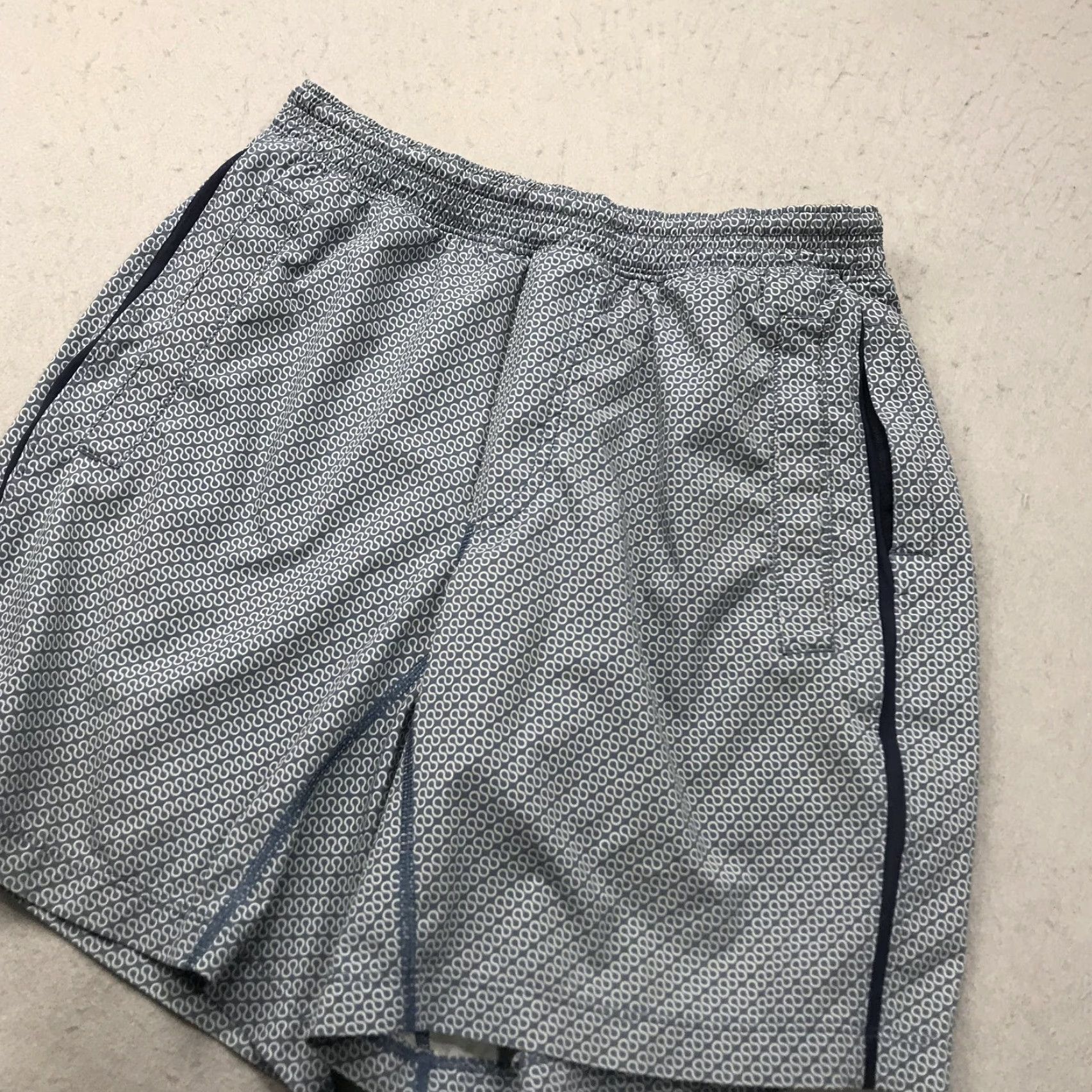 Lululemon Lululemon Shorts Mens Small Blue Abstract Pace Breaker Lined 8 Inch Performance Size US 29 - 3 Thumbnail