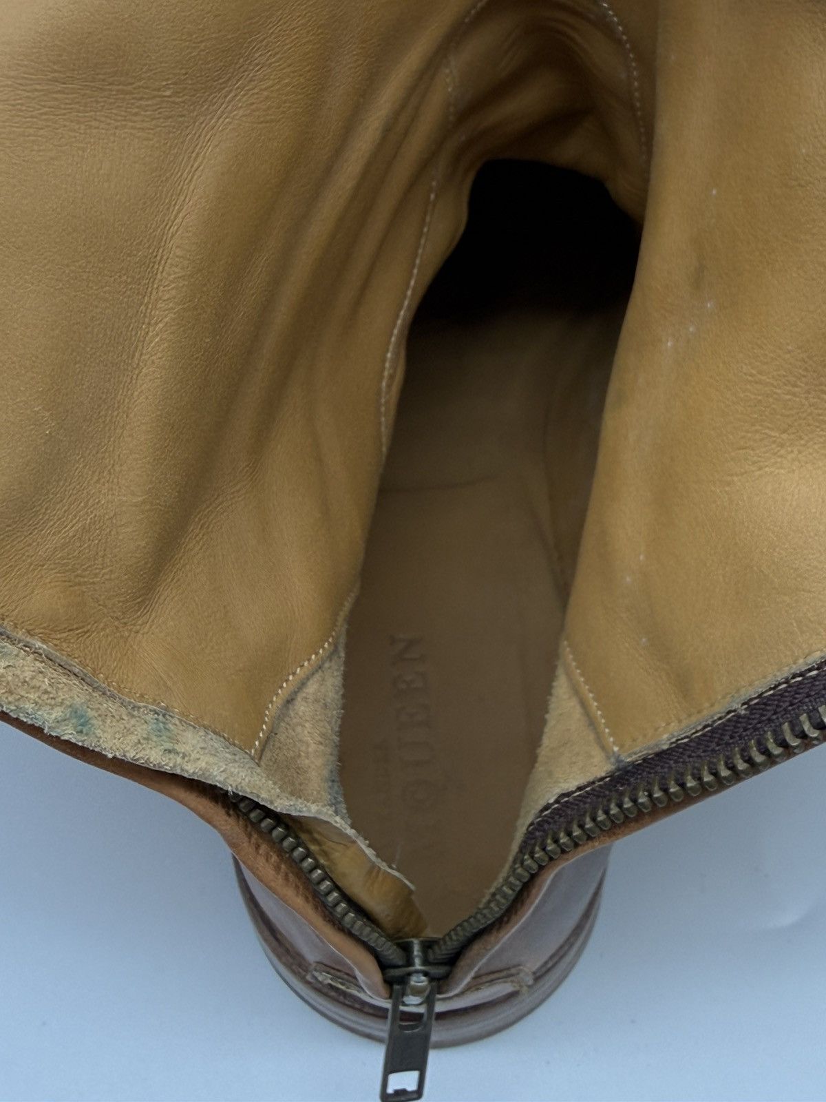 Alexander McQueen Alexander McQueen Tan Leather Knee-High Riding Boots Size US 11 / EU 44 - 13 Thumbnail