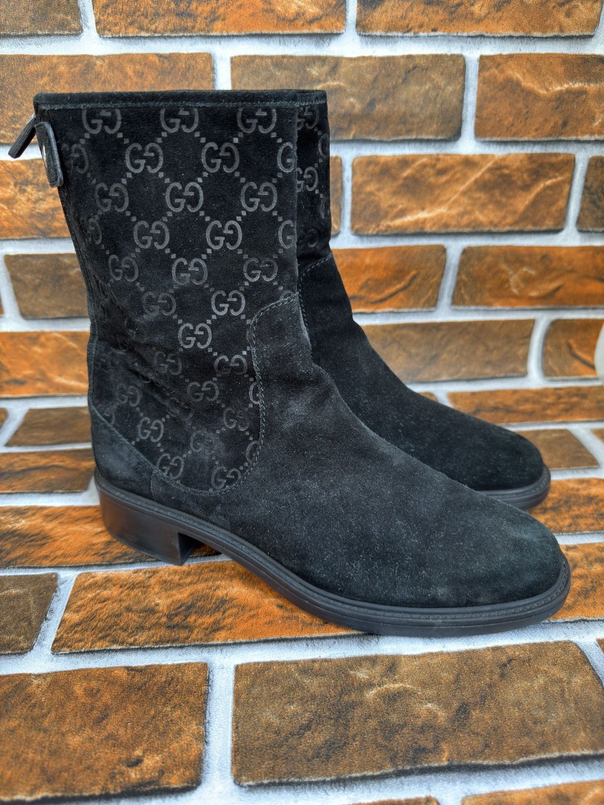 Gucci Suede Gg biker boots Size US 9 / IT 39 - 2 Thumbnail