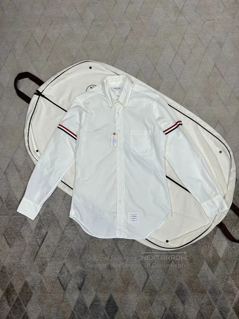 Thom Browne Thom Browne 24SS Ribbon White Shirt. Size US S / EU 44-46 / 1 - 1 Thumbnail