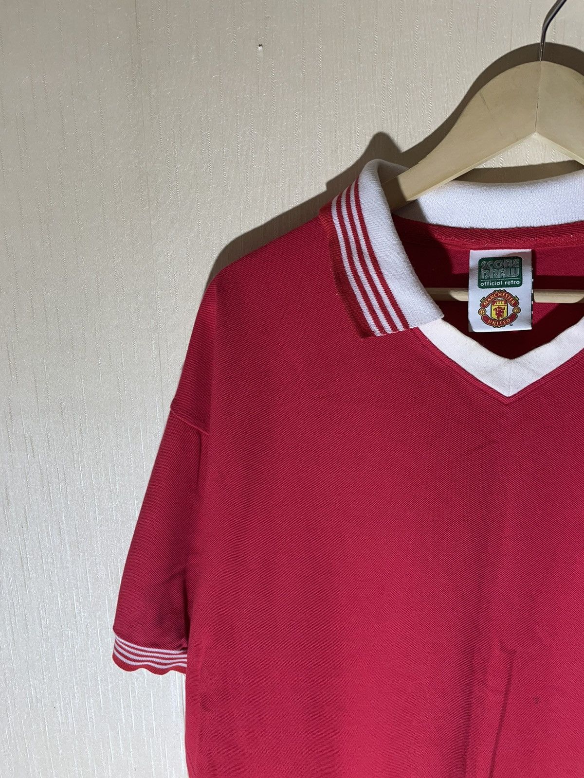 Vintage Manchester United score draw retro jersey 1977 Size US XXL / EU 58 / 5 - 3 Thumbnail
