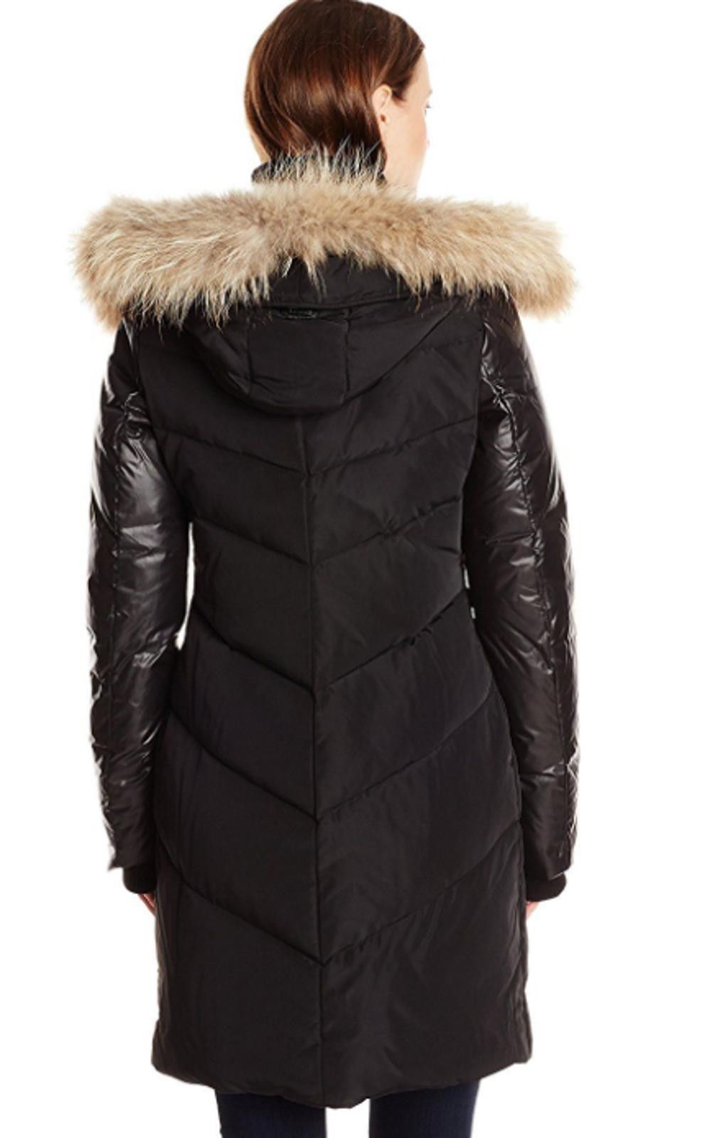 Rudsak Rudsak Mya quilted down puffer Dark Blue w/racoon hood Sz XL Size XL / US 12-14 / IT 48-50 - 2 Thumbnail