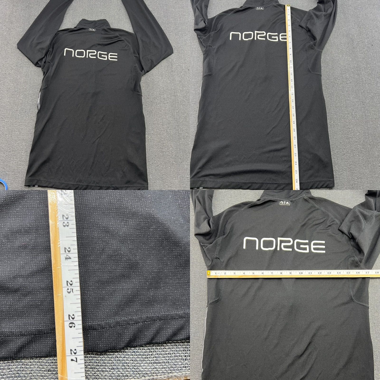 Adidas Adidas Norway Team Mens Ski Top Small 1/2 Zip Fleece Base Layer Black Sports Shirt Size US S / EU 44-46 / 1 - 9 Thumbnail