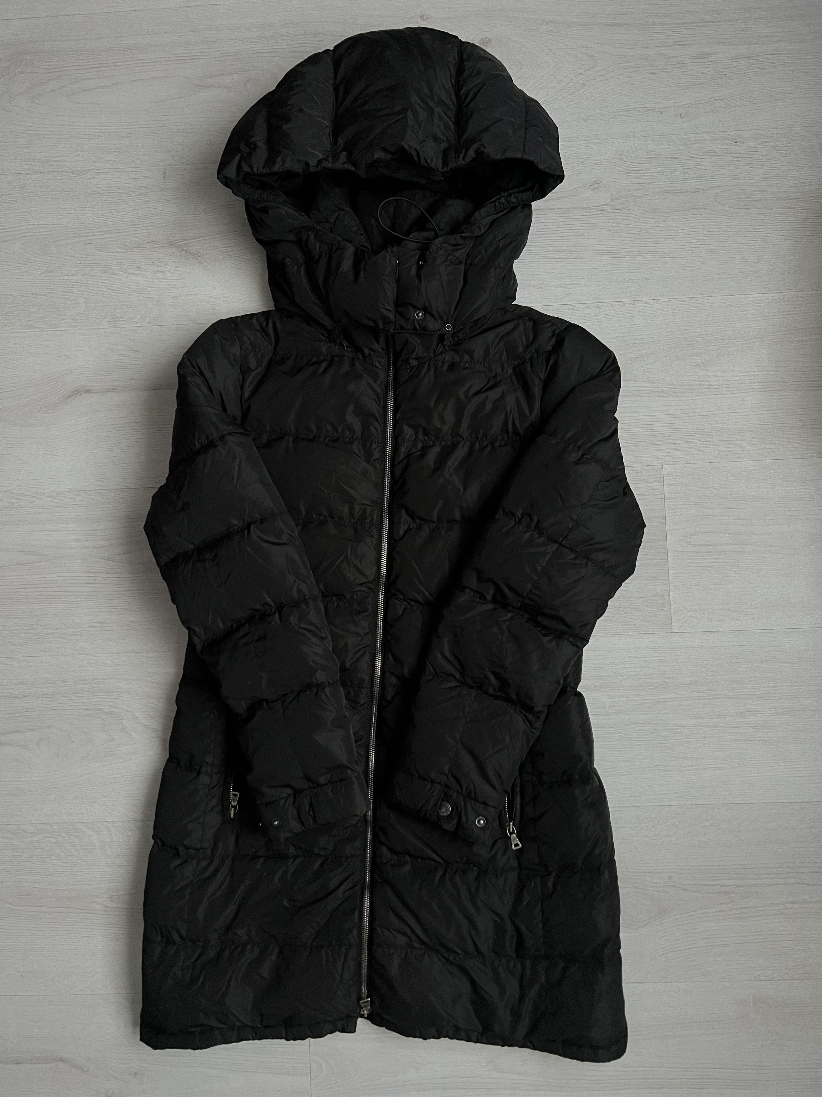 Prada Down Puffer Coat Parka Black Authentic Women’s