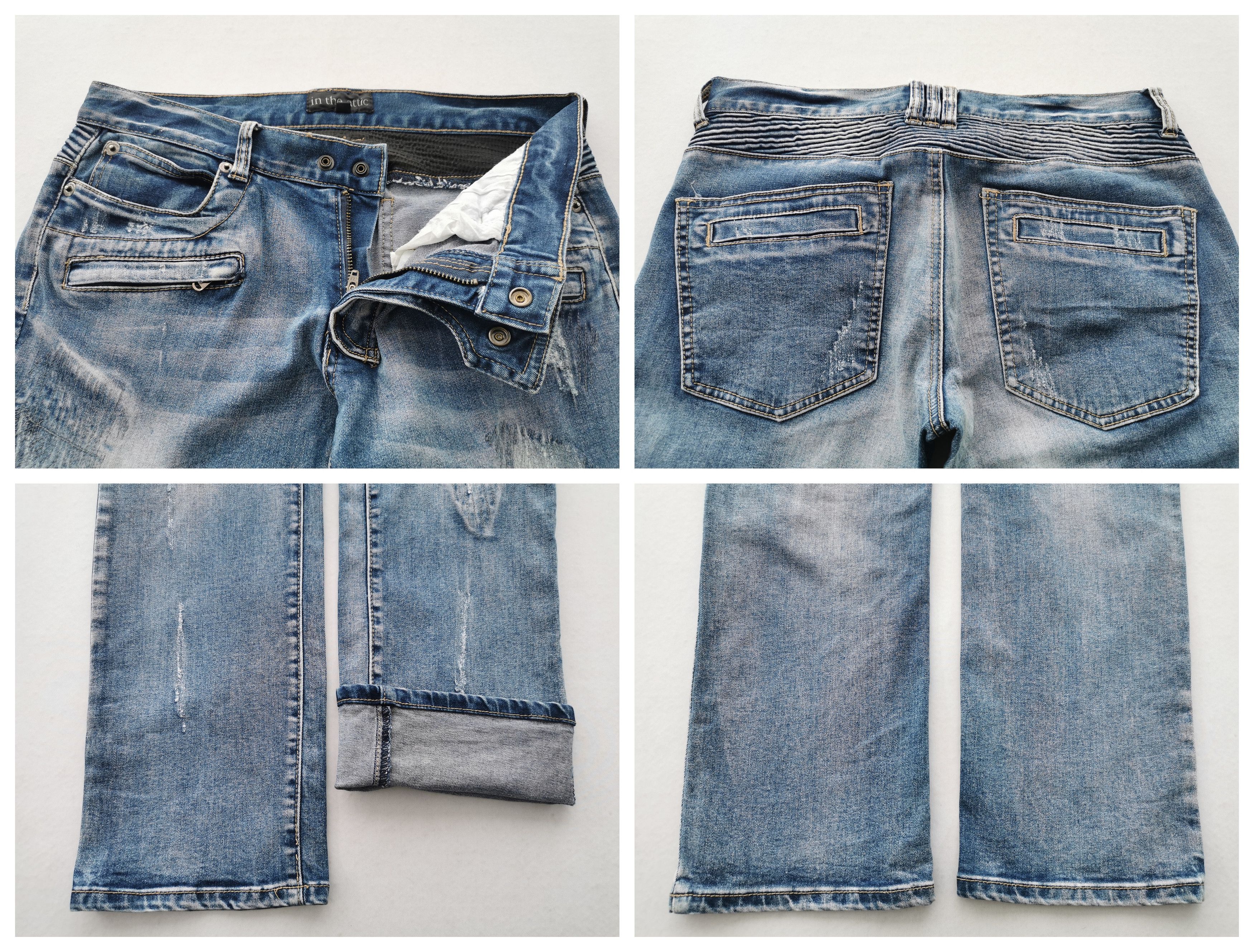 In The Attic Vintage In The Attic Bondage Denim Jeans Size M Waist 31 Size US 31 - 6 Thumbnail