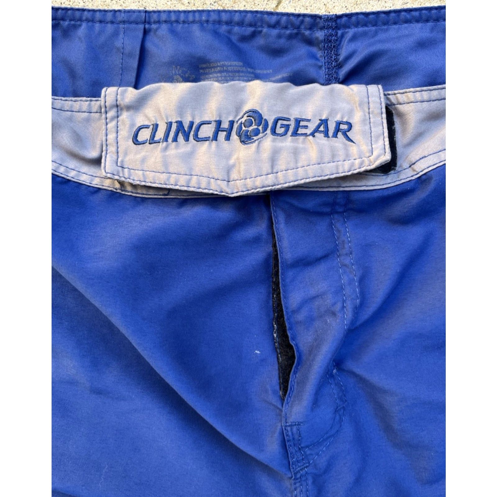 Vintage Men's Clinch Gear Shorts Blue Police Spell-Out 32 MMA Grappling No Gi Active BJJ Coral? Size US 32 / EU 48 - 3 Thumbnail