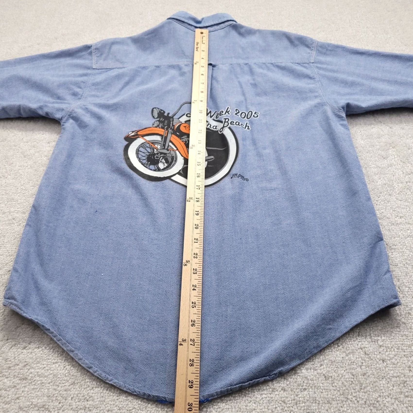 Vintage VINTAGE Daytona Bike Week 2005 Daytona Beach Graphic Polo Shirt Adult M Blue Men Size US M / EU 48-50 / 2 - 5 Thumbnail