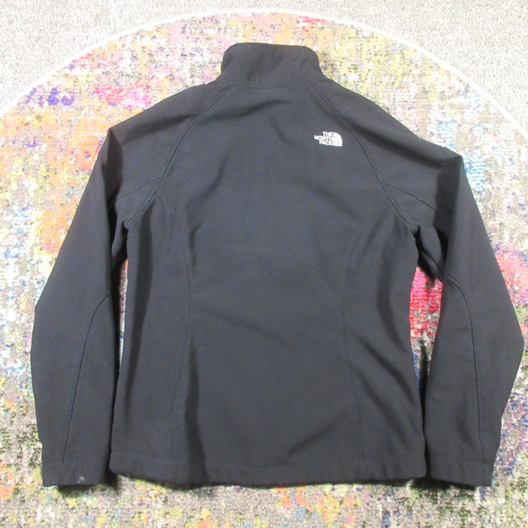 The North Face The North Face Jacket Women L Black Softshell Full Zip Pockets Water Resistant Wind-Resistant Logo Zipper Mid-Length Casual Fall Spring Winter Regular Size L / US 10 / IT 46 - 2 Thumbnail