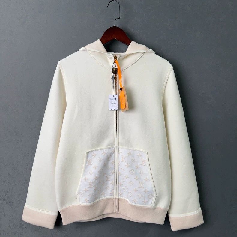 Louis Vuitton Louis Vuitton White patchwork print hooded jacket Size US XL / EU 56 / 4 - 1 Thumbnail