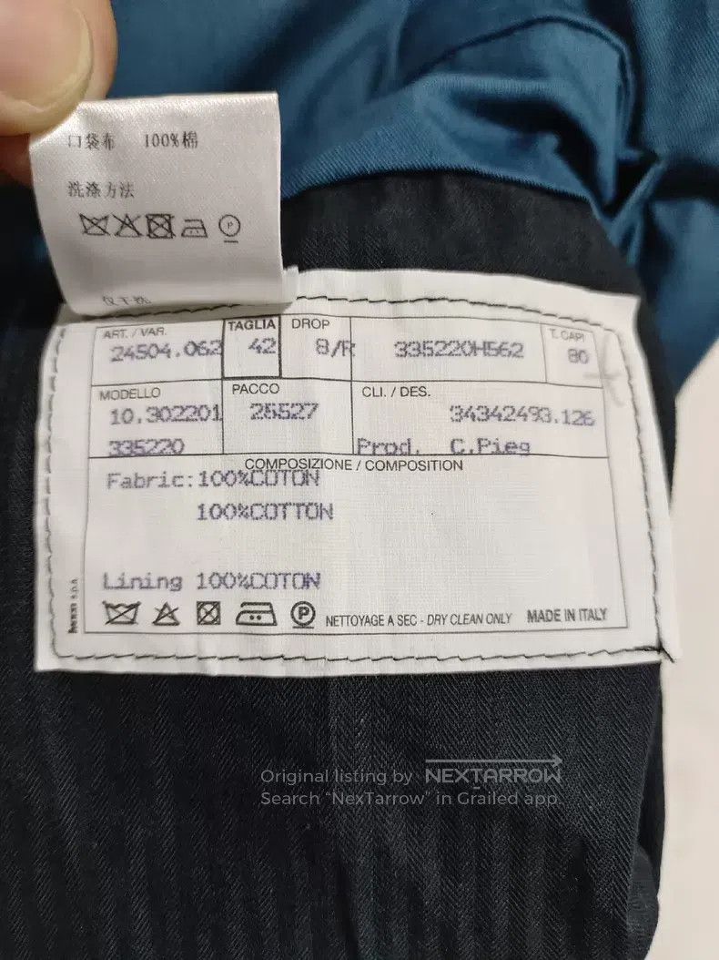 Hermes Hermes Trousers, Classic Blue, 100% Cotton Size 42R - 6 Thumbnail
