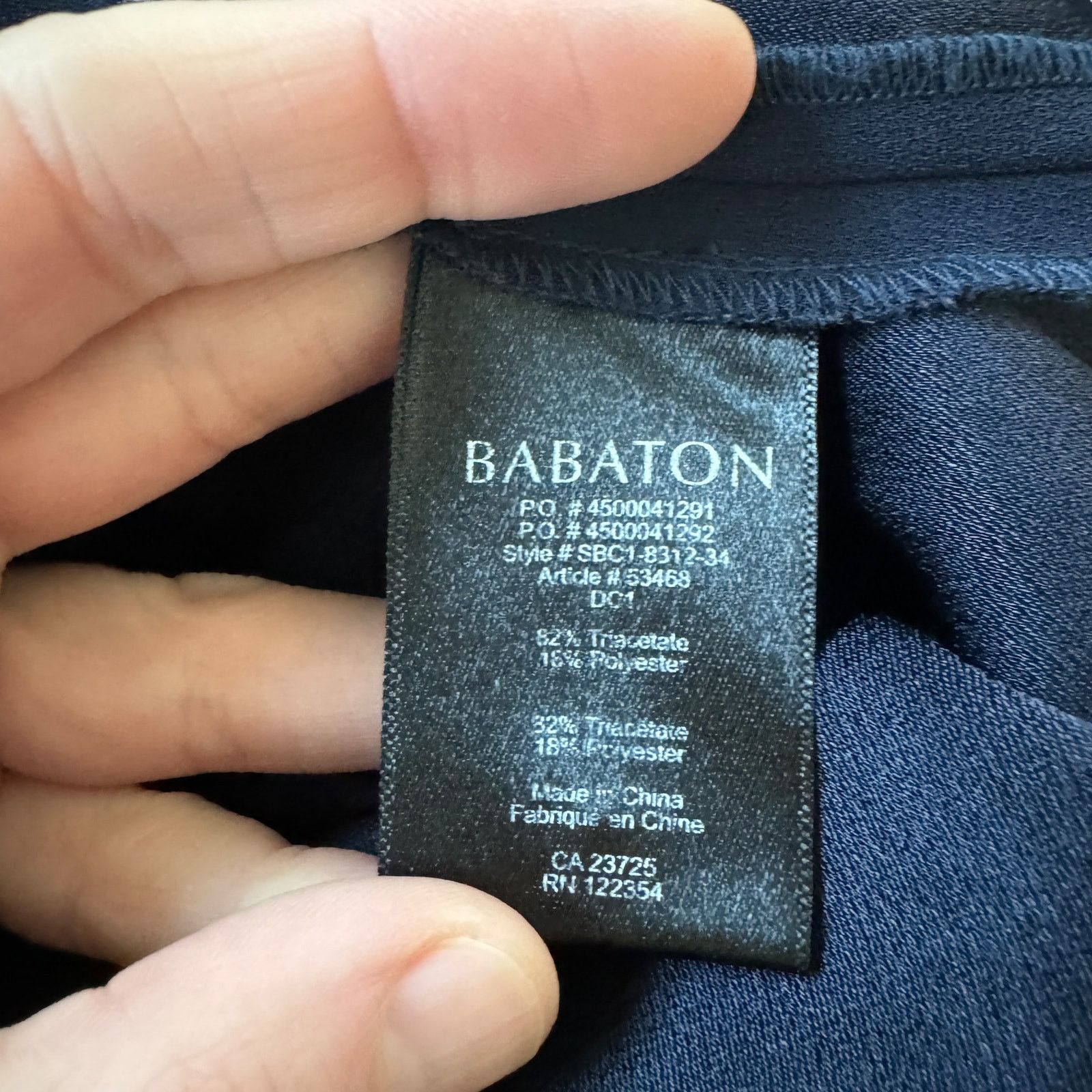 Aritzia Aritzia Babaton Donnie Jumpsuit Navy Size 26" / US 2 / IT 38 - 9 Thumbnail