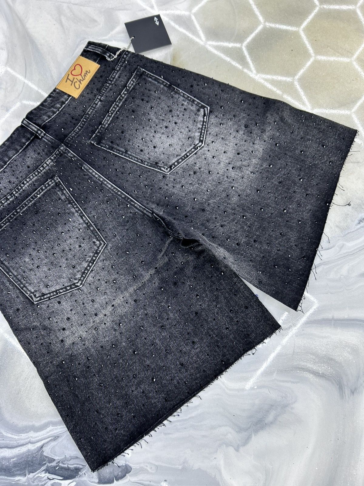 HMDD HMDD Billie Jean Rhinestone Shorts Black Size S Size US 30 / EU 46 - 5 Thumbnail