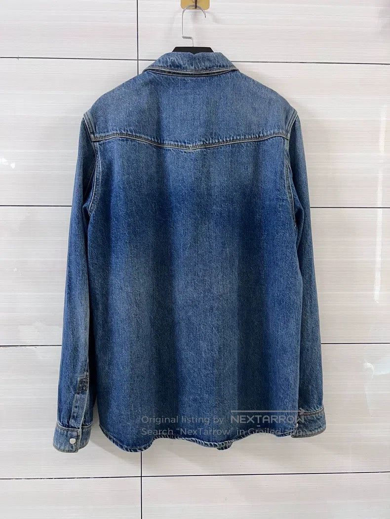 Valentino Valentino Denim willow studded shirt top Size US M / EU 48-50 / 2 - 2 Thumbnail