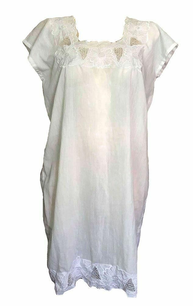Designer Pre Owned White Hand Made Dress Xl Size XL / US 12-14 / IT 48-50 - 1 Thumbnail