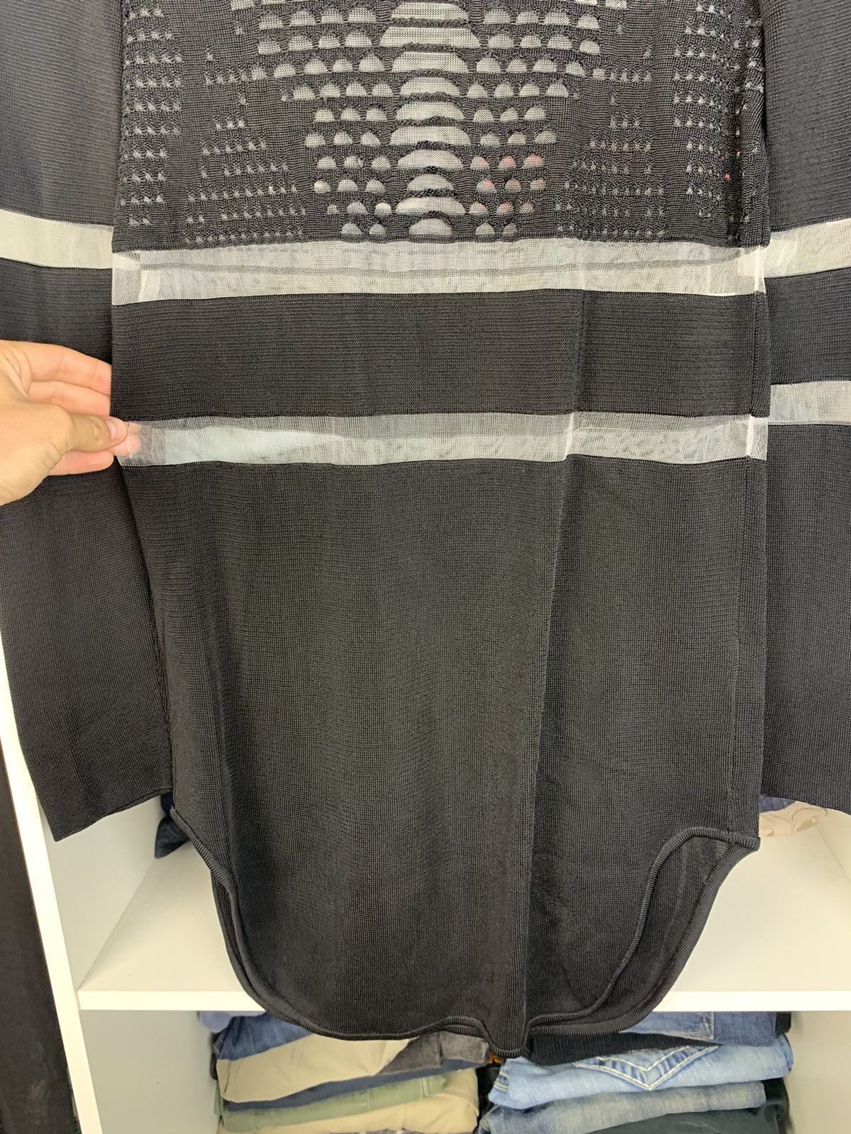 Alexander Wang Alexander Wang x H&M Long Sleeve Tunic Top with Perforated Size S / US 4 / IT 40 - 8 Thumbnail