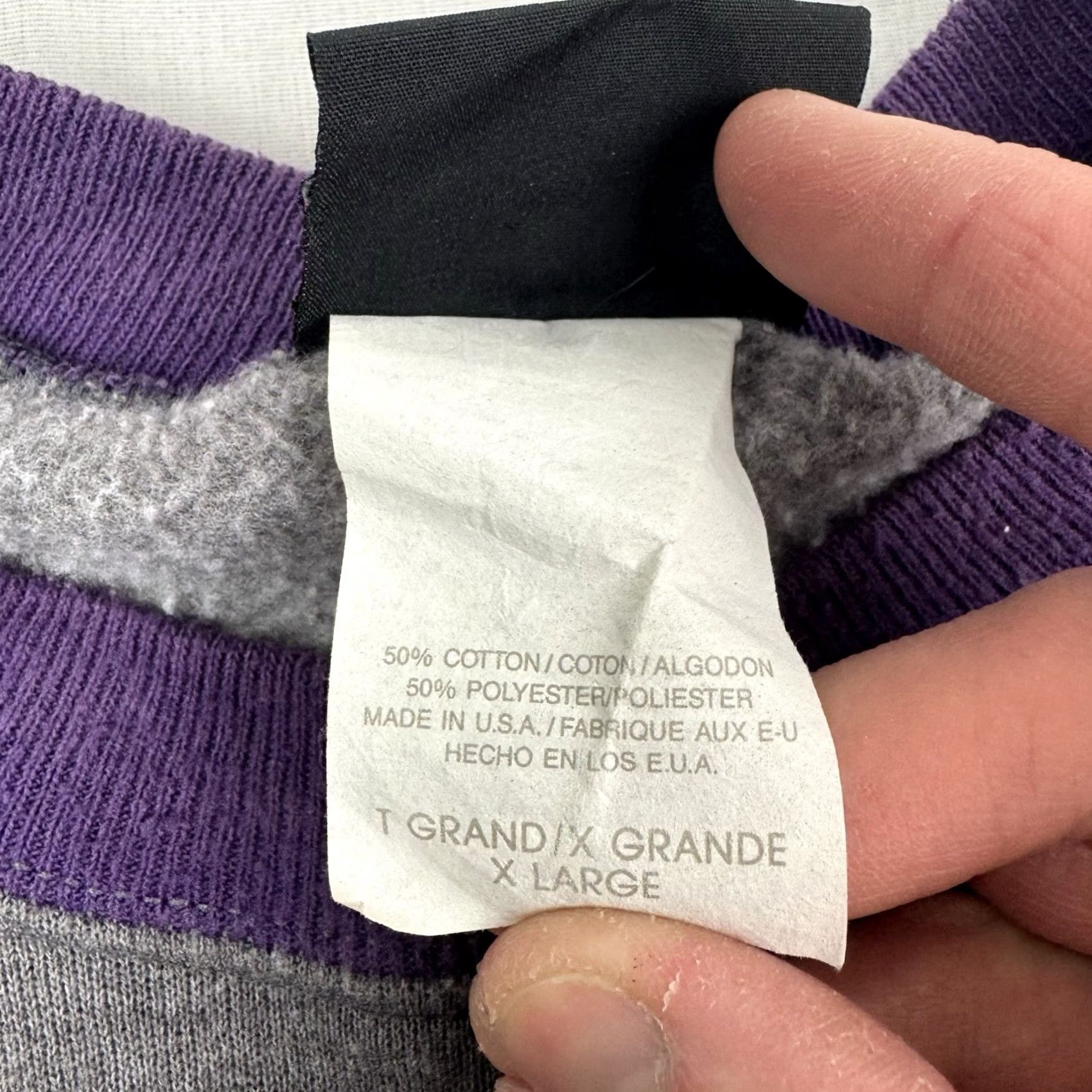 Hanes VINTAGE Hanes Sweatshirt Adult XL Signature Collection Cut And Sew 90s Gray Crew Neck Pullover Size US XL / EU 56 / 4 - 4 Thumbnail