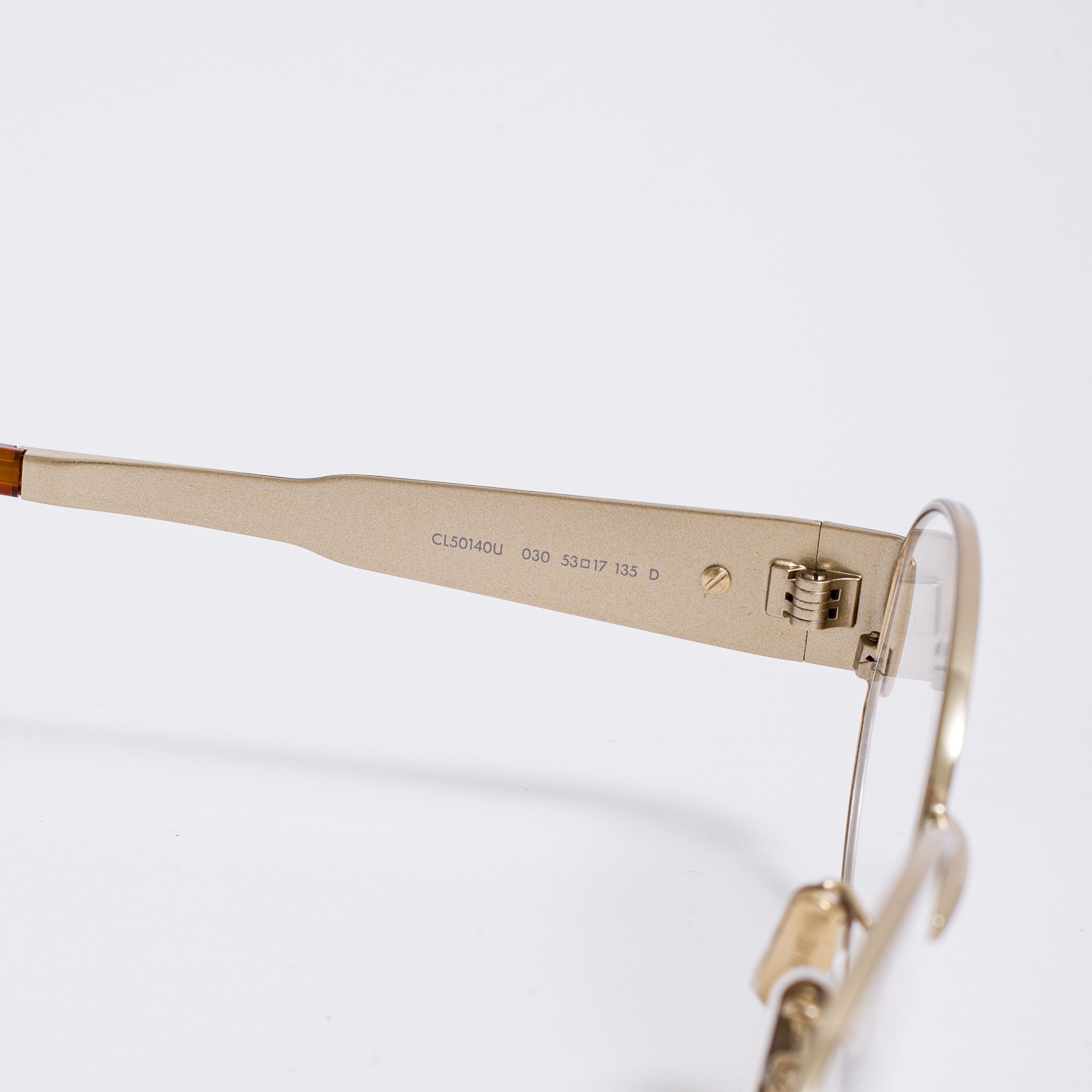 Celine CELINE Metal Triomphe CL50140U 30 Oval Glasses Size ONE SIZE - 4 Thumbnail