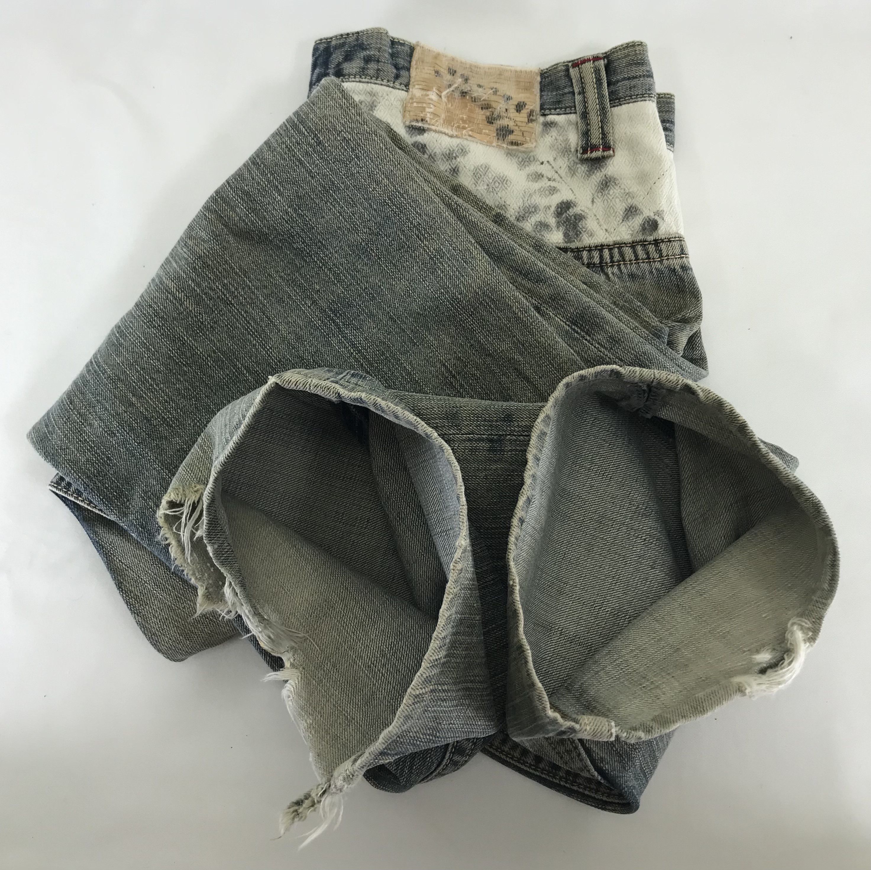 Mizra Jeans Kyoto Vintage Japanese Mizra Mud Washed Sashiko Distressed Jeans Size US 32 / EU 48 - 15 Thumbnail