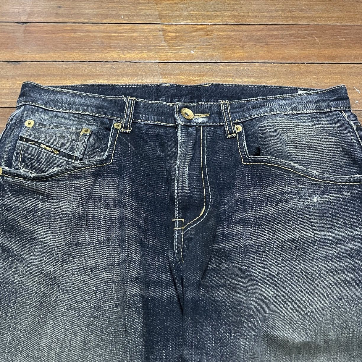 If Six Was Nine Rare Vintage Japanese Brand Apestain Jeans 2000s Size US 36 / EU 52 - 3 Thumbnail