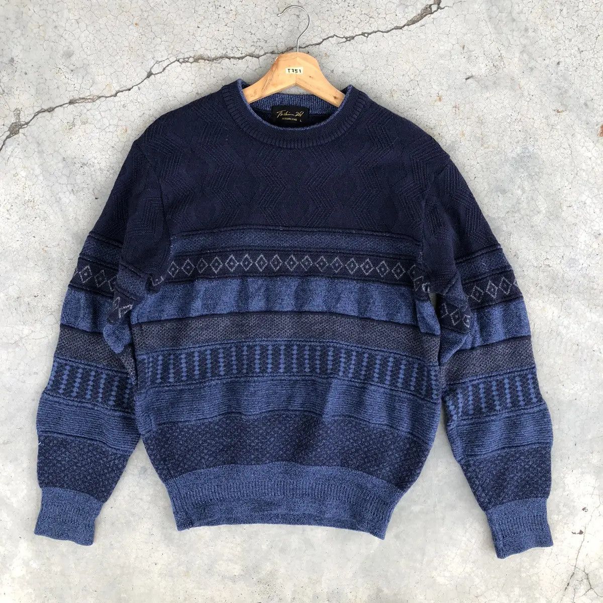 Aran Isles Knitwear × Homespun Knitwear 📌Vintage Knitsweater Strecth/Memeri Like Coogi Pattern Size M / US 6-8 / IT 42-44 - 1 Thumbnail