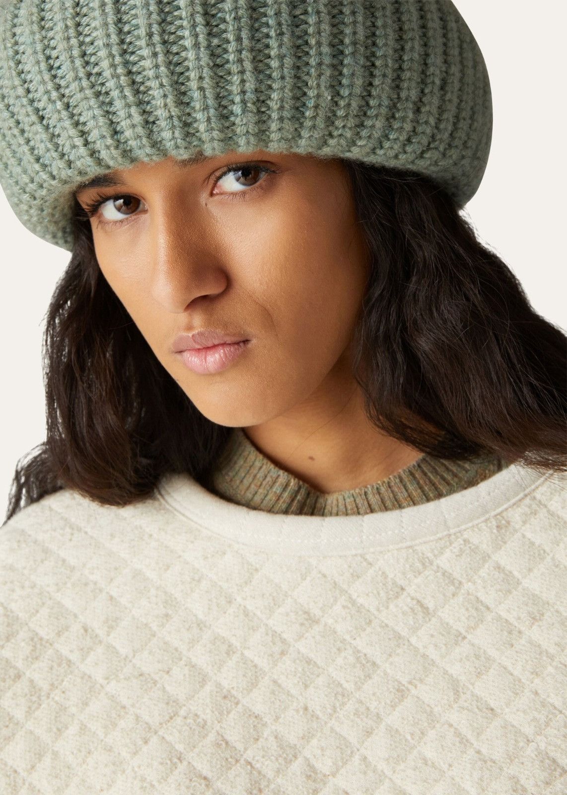 Loro Piana o1srvl11e0824 Tacna Cropped Sweatshirt in Off White Size XXL / US 16-18 / IT 52-54 - 4 Thumbnail