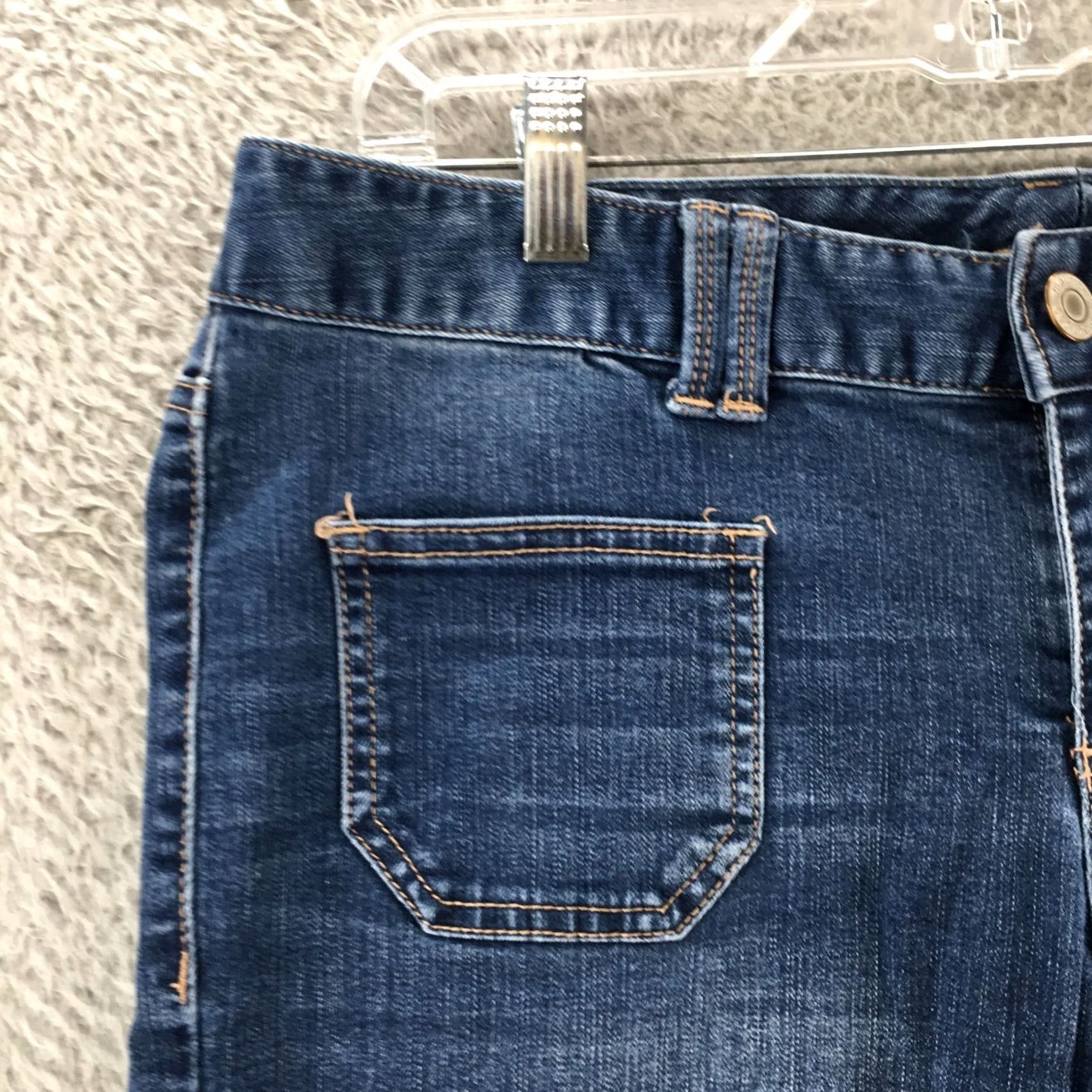 Vintage Maurices Jeans Womens Bootcut Regular Blue Dark Wash Denim Mid Rise Zip Fly 4 Mens Womens Girls Girls Size 27" / US 4 / IT 40 - 3 Thumbnail