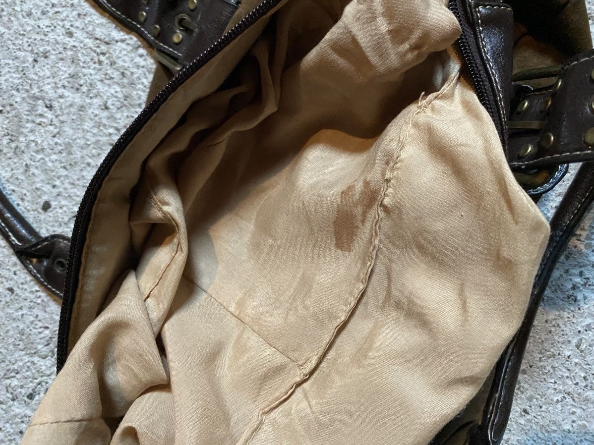 Vintage Vintage suede handbag shoulder bag y2k archive avant garde Size ONE SIZE - 18 Thumbnail