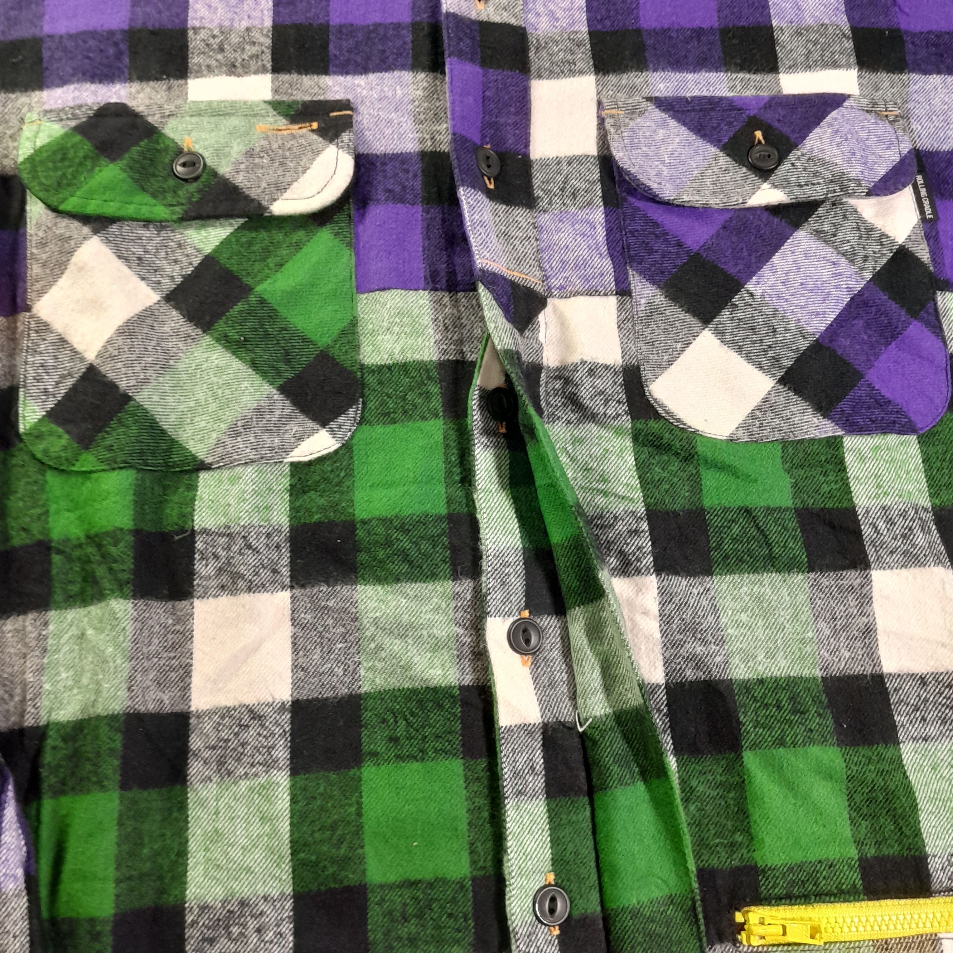 Japanese Brand Rolling Cradle Japan Wool Flannel Vintage Shirt Size US M / EU 48-50 / 2 - 7 Thumbnail
