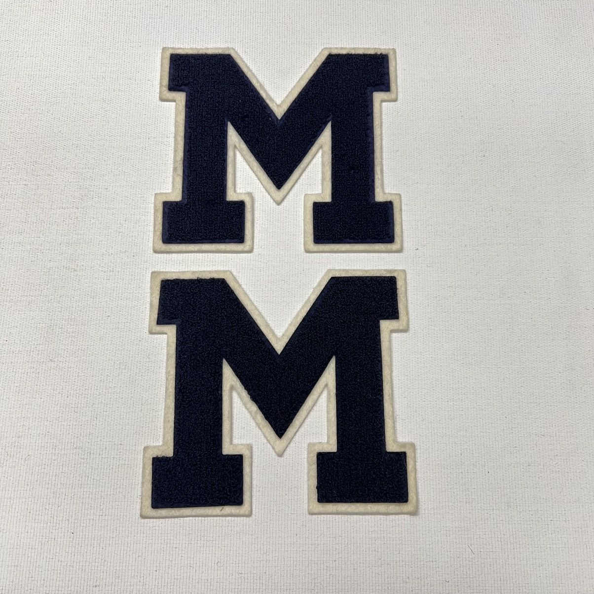 Vintage Letterman Varsity Patch Letter M Blue Chenille Felt Sports Size ONE SIZE - 2 Thumbnail